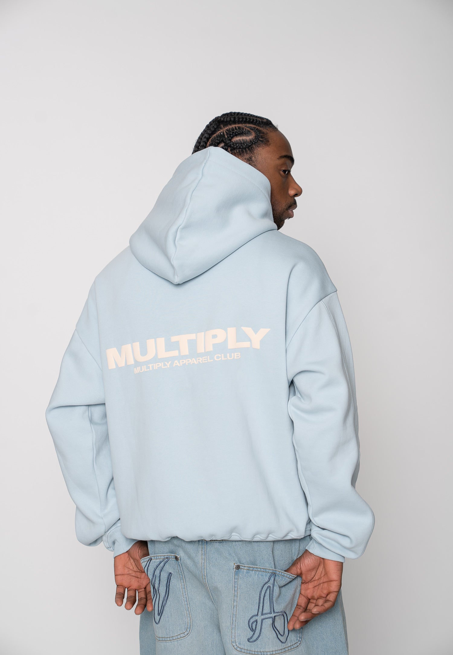 Multiply Apparel Zip Hoodie MULTIPLY Baby Blue – weitere Ansicht 6
