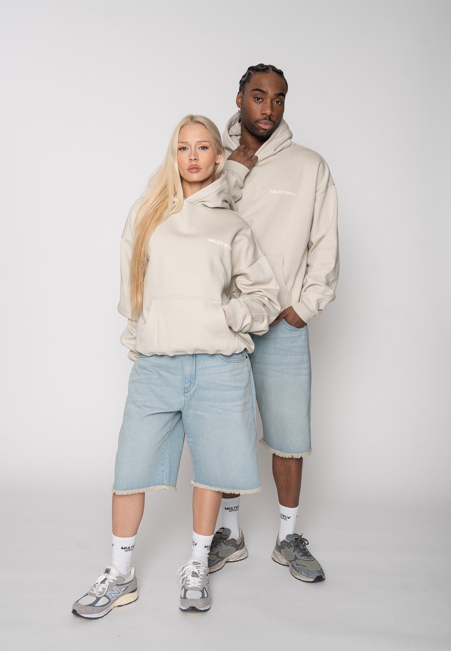 Oversized hoodie MULTIPLY Gargoyle