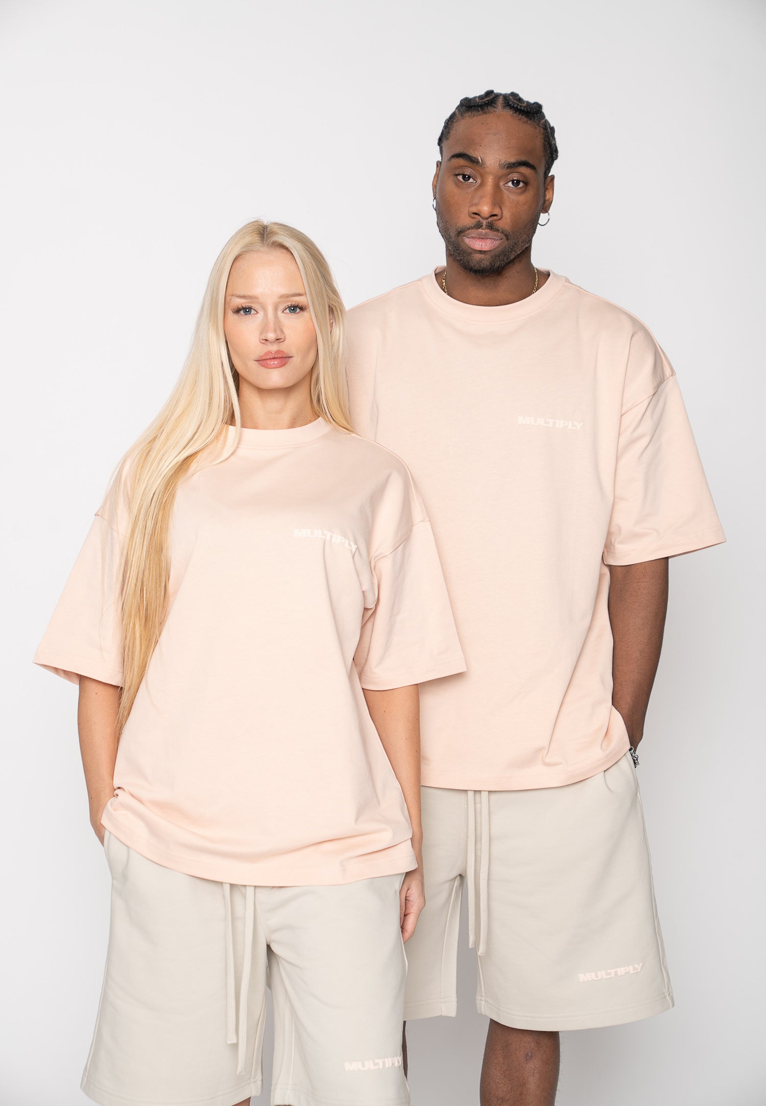 Multiply Apparel Oversize T-shirt MULTIPLY Peach Powder – weitere Ansicht 4
