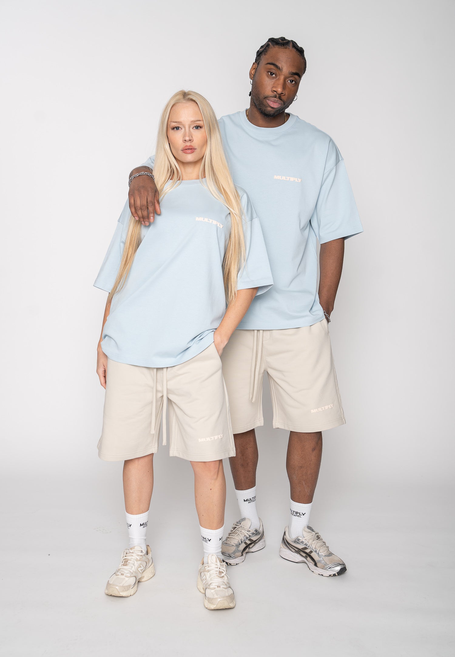 Multiply Apparel Oversize T-shirt MULTIPLY Baby Blue – weitere Ansicht 2