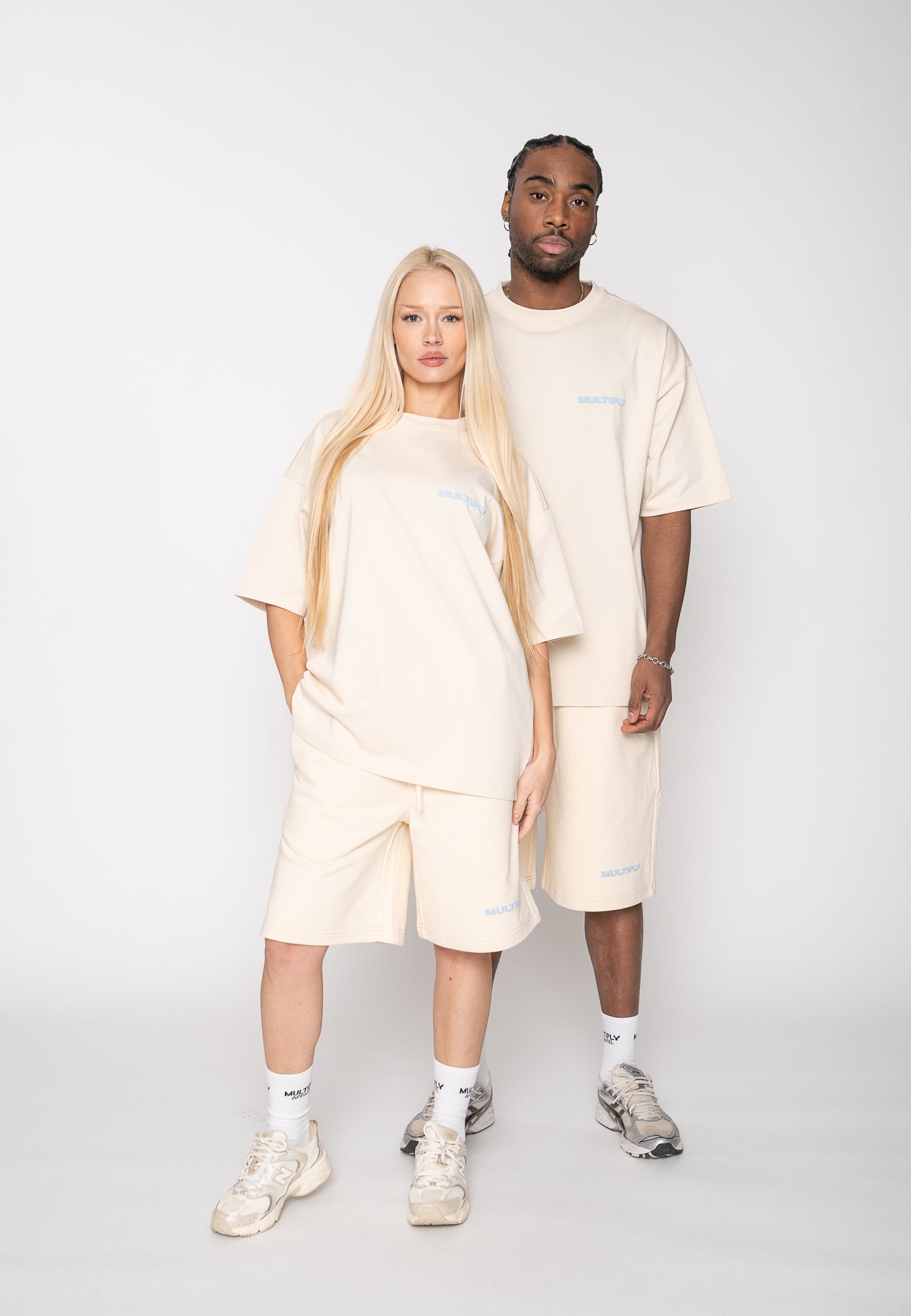 Multiply Apparel Oversize T-shirt MULTIPLY White Smoke – weitere Ansicht 2