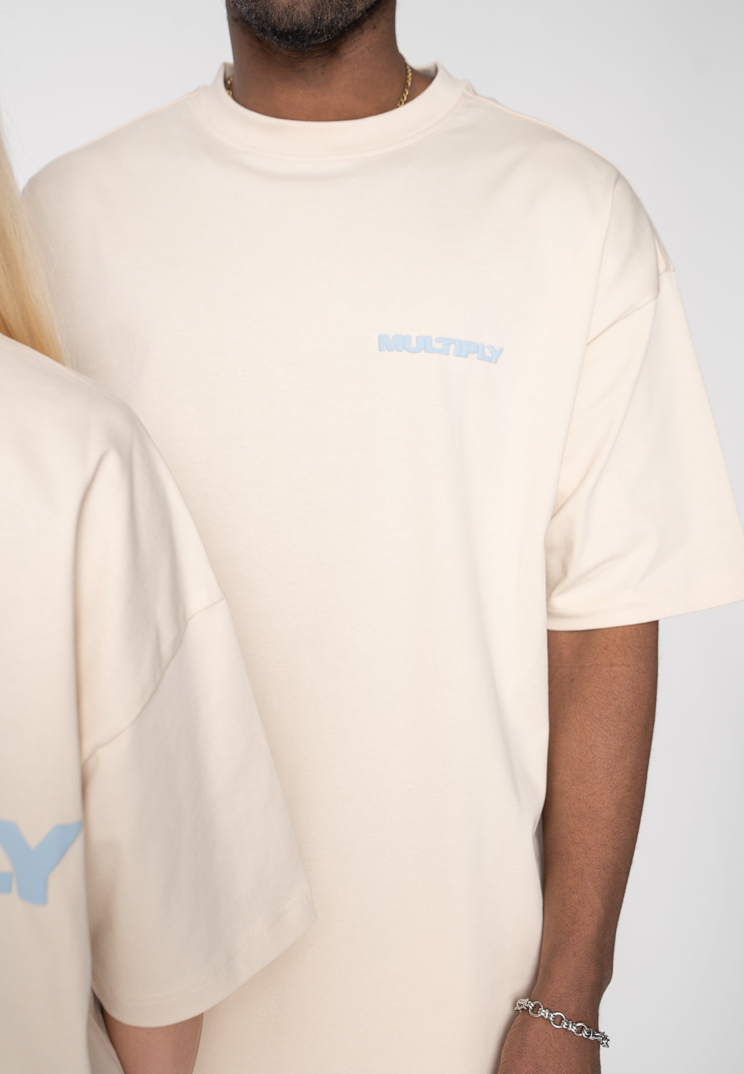 Multiply Apparel Oversize T-shirt MULTIPLY White Smoke – weitere Ansicht 7