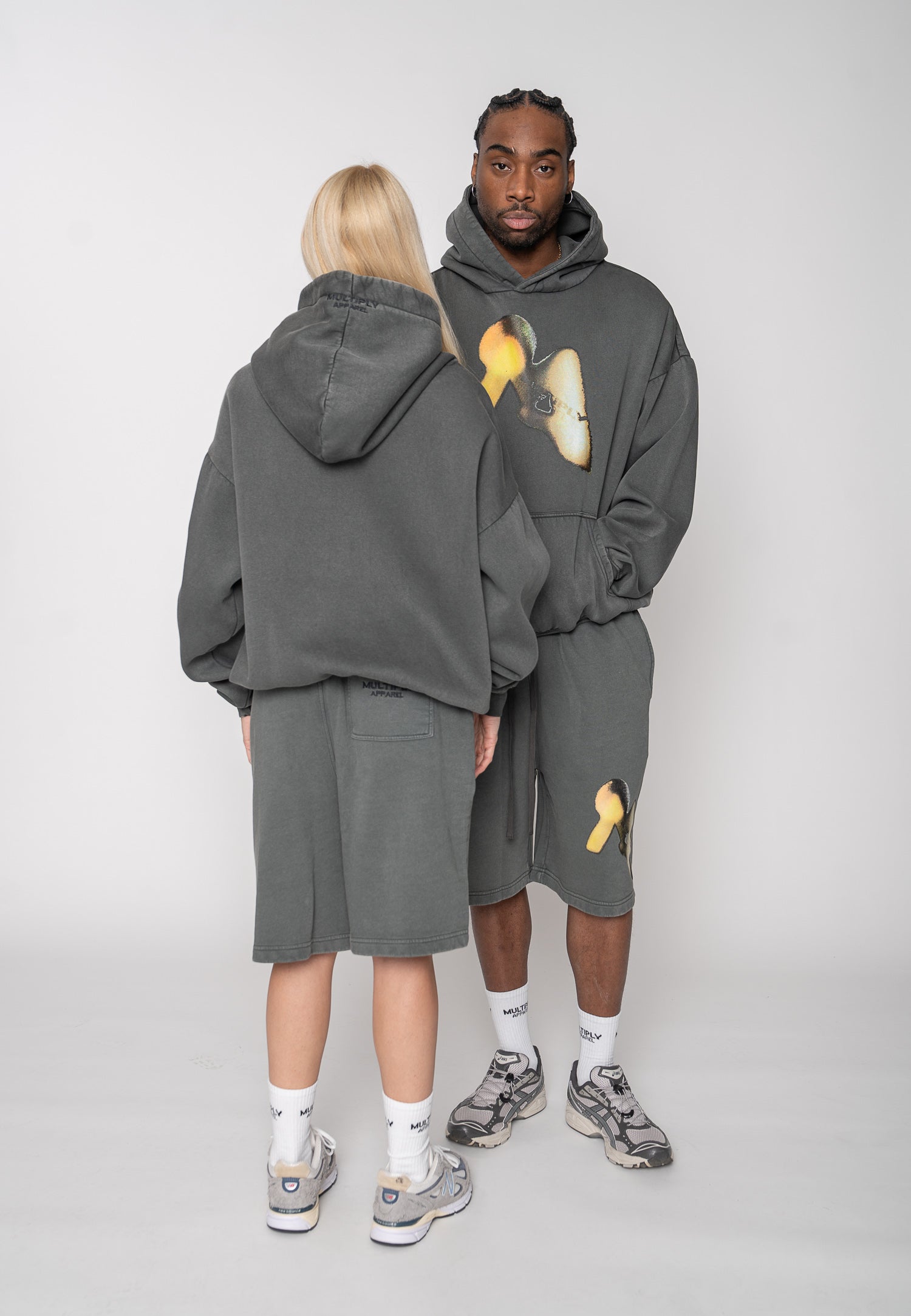 Multiply Apparel Oversize Hoodie SPOTLIGHTS Phantom Washed – weitere Ansicht 4