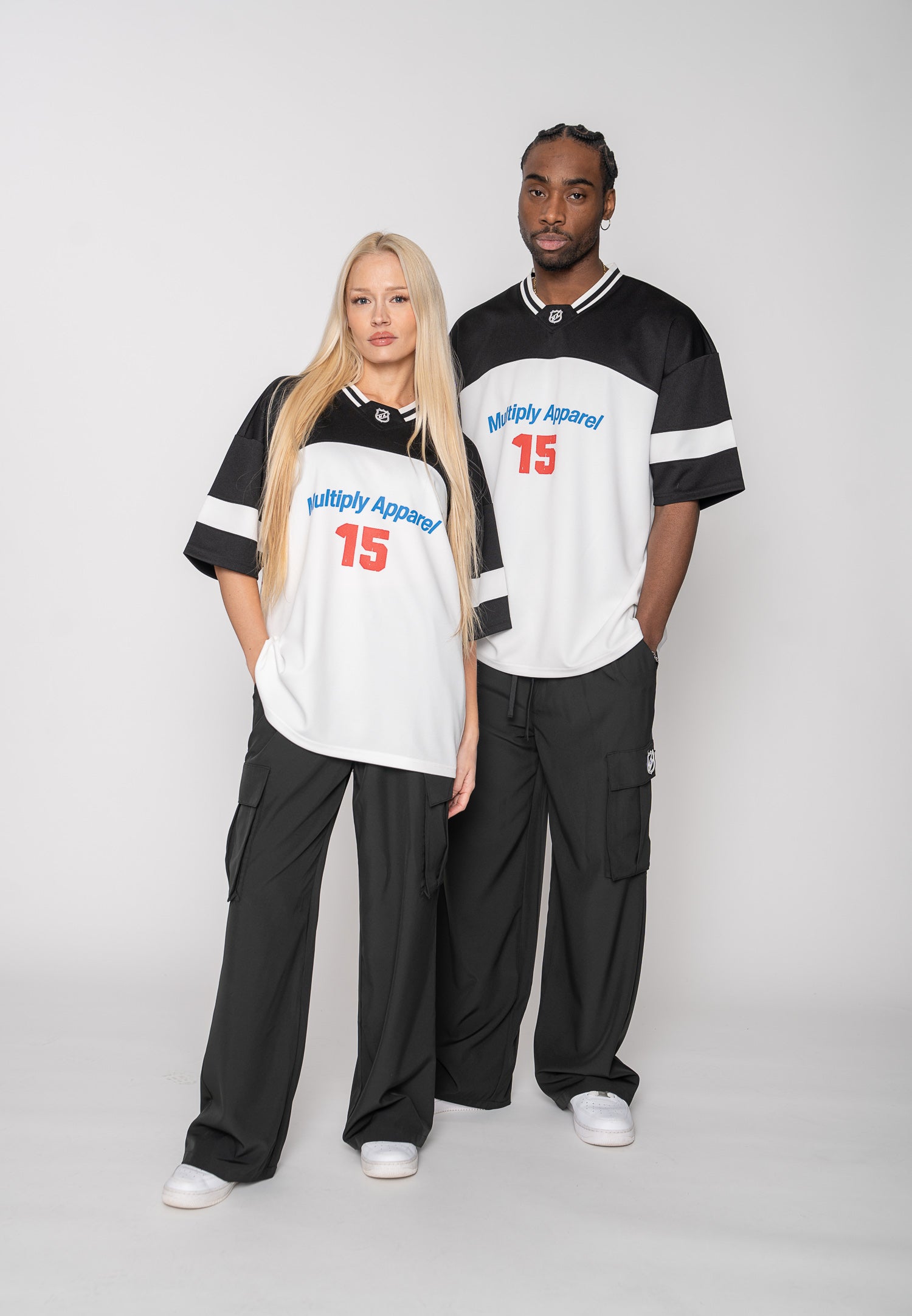 Oversize T-shirt OLYMP Pirate Black / Blanc de Blanc