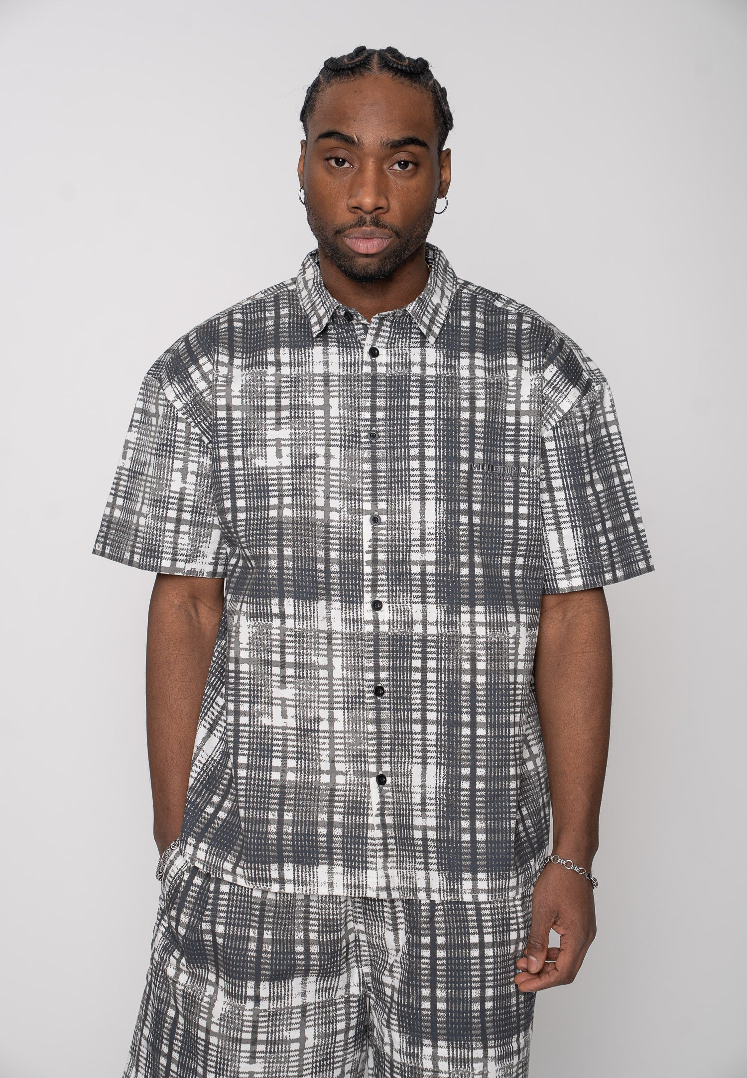 Multiply Apparel Short Sleeve Shirt TESSELL Cloud Dancer – weitere Ansicht 4