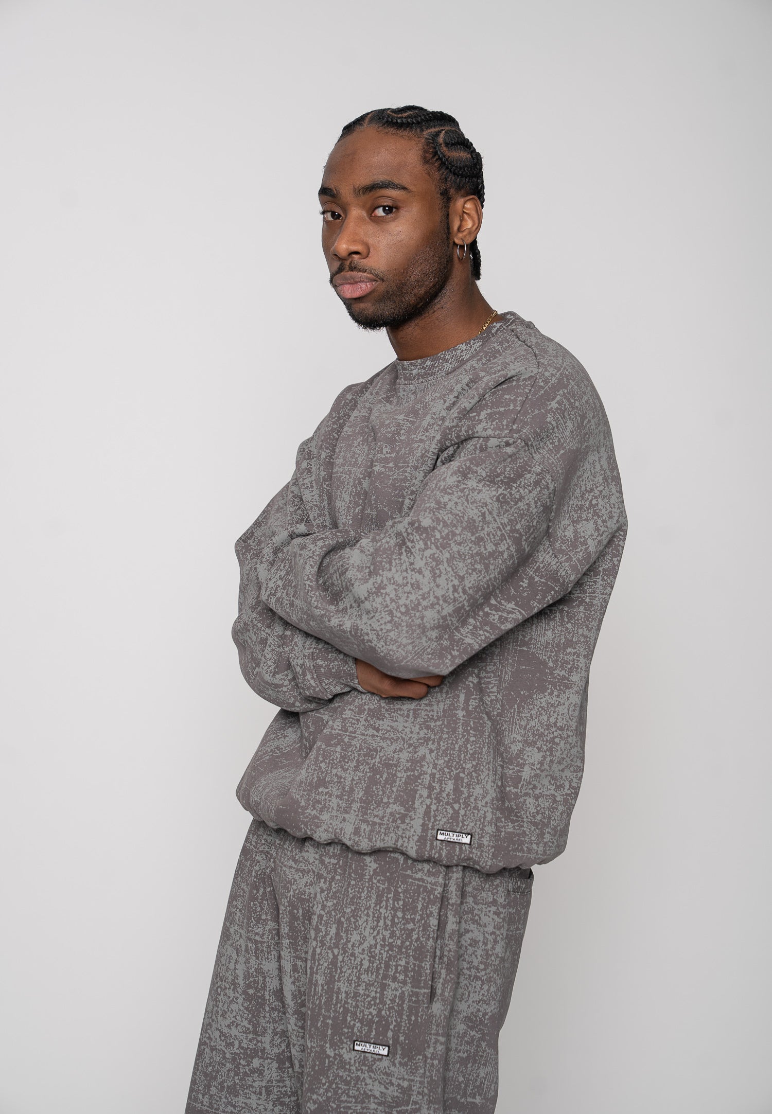 Sweatshirt PLASTER Vasporous Gray