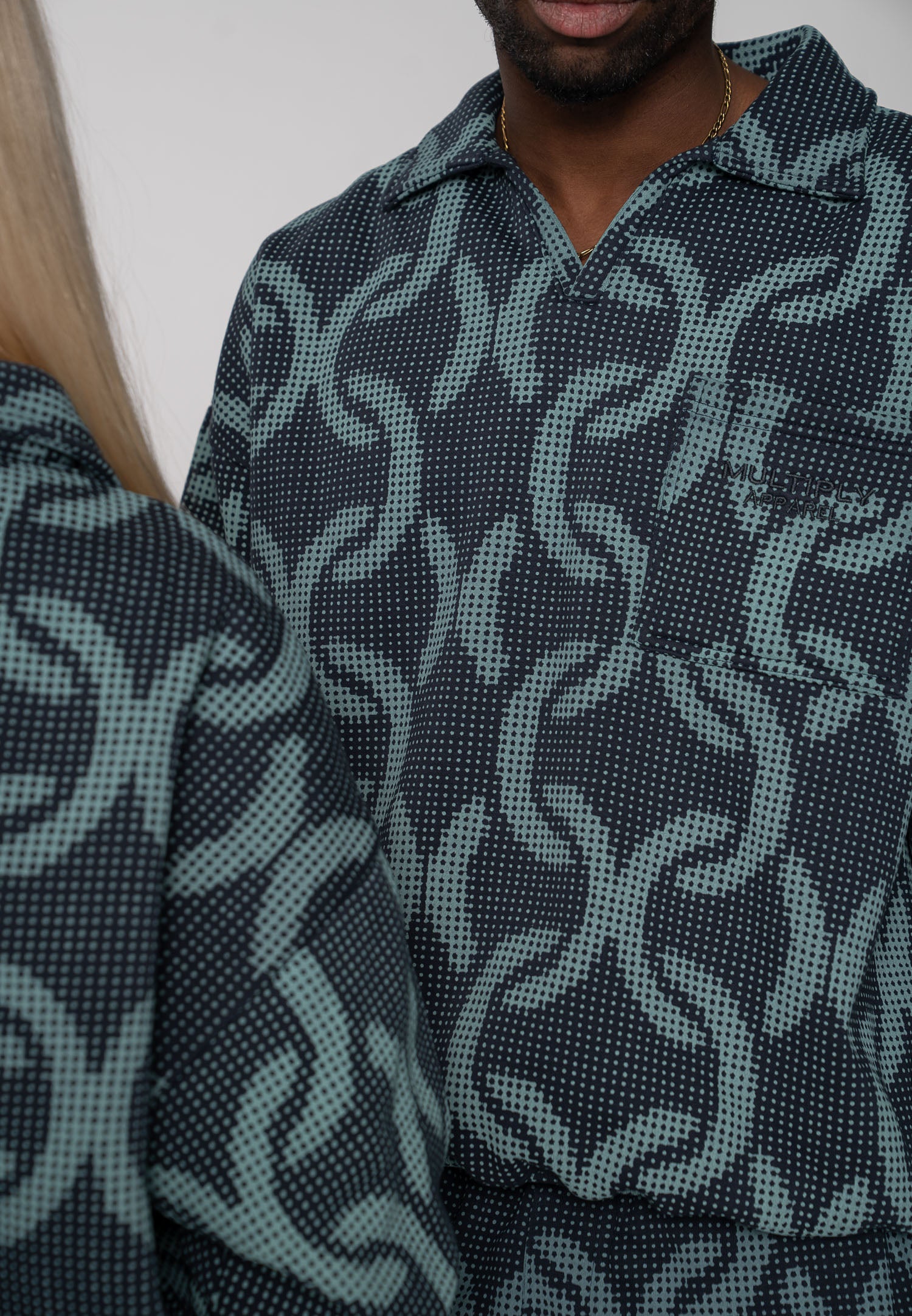 Multiply Apparel Sweatshirt CABLE Midnight Navy – weitere Ansicht 5