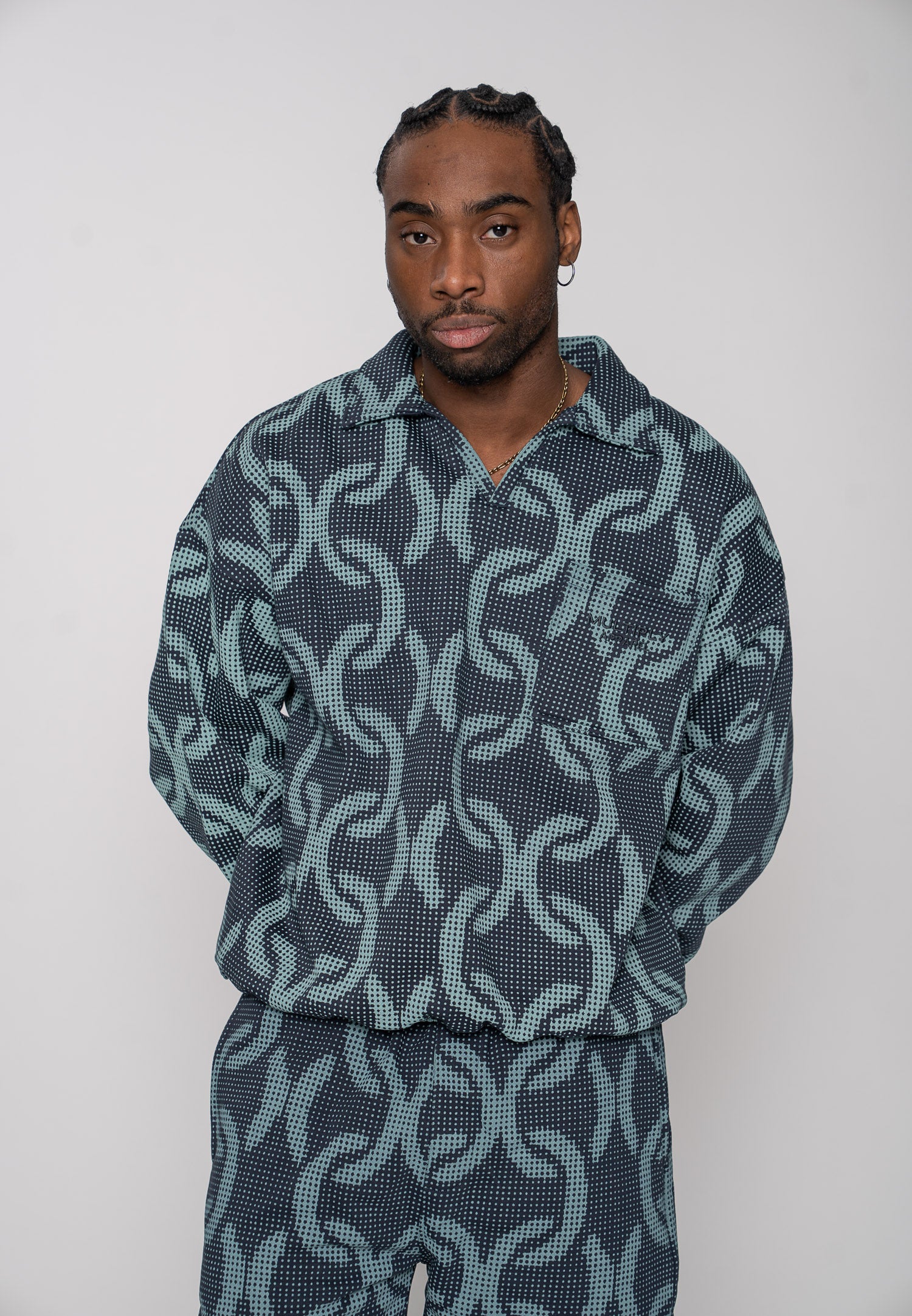 Multiply Apparel Sweatshirt CABLE Midnight Navy – weitere Ansicht 7
