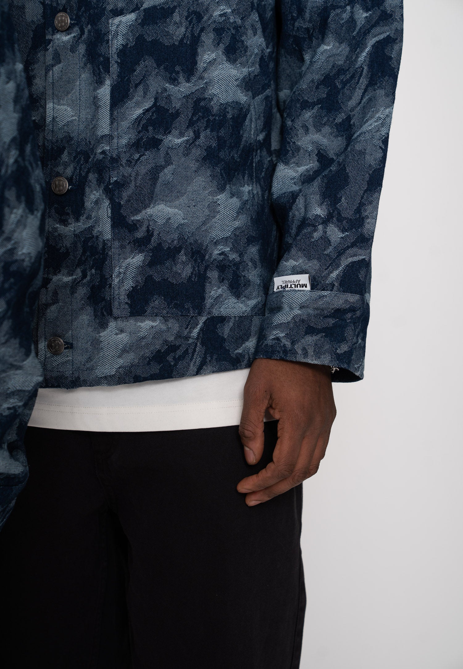 Multiply Apparel Worker Jacket RIPPLE Midnight Navy – weitere Ansicht 6