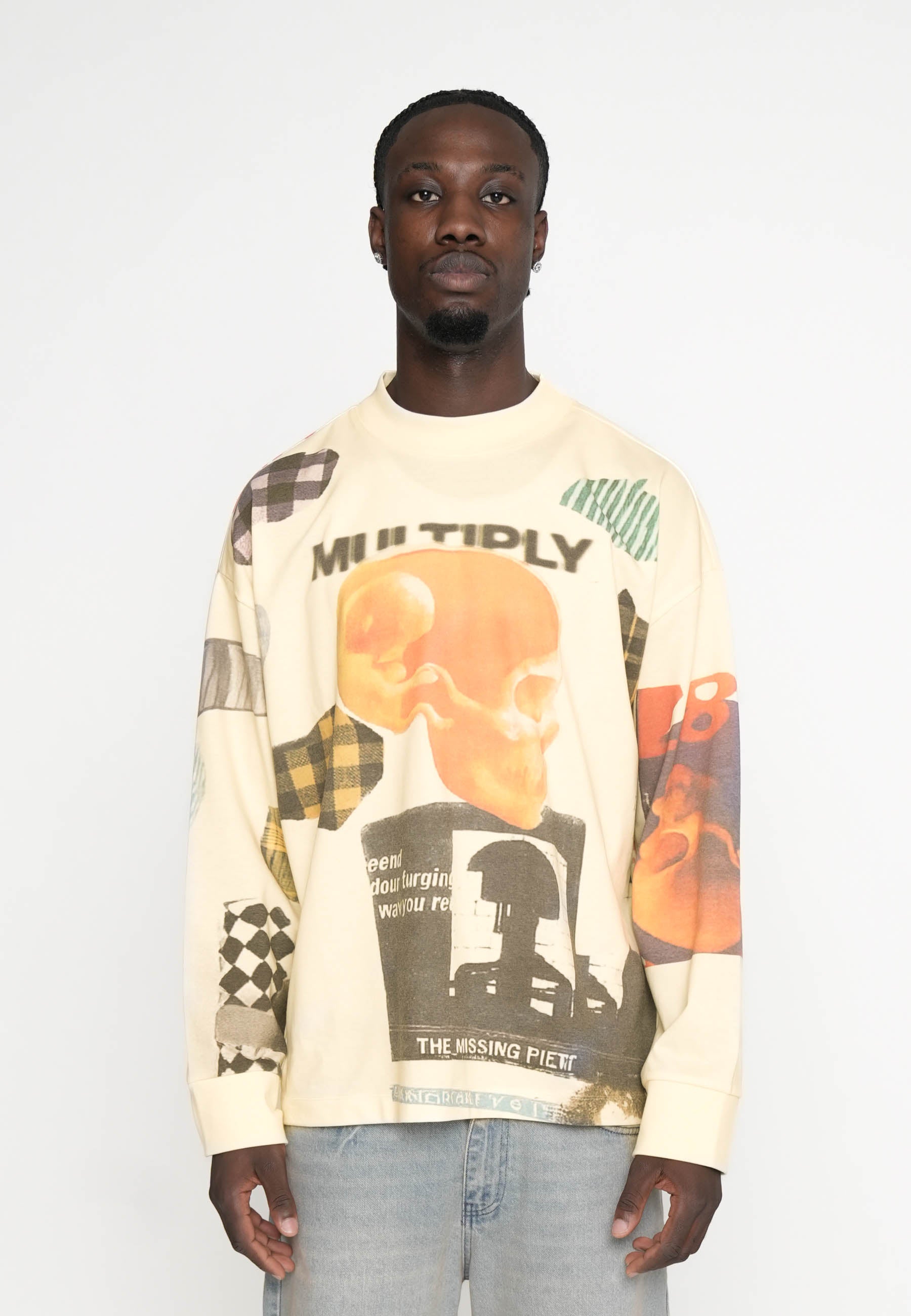 Oversize Longsleeve QUILT Cloud Cream