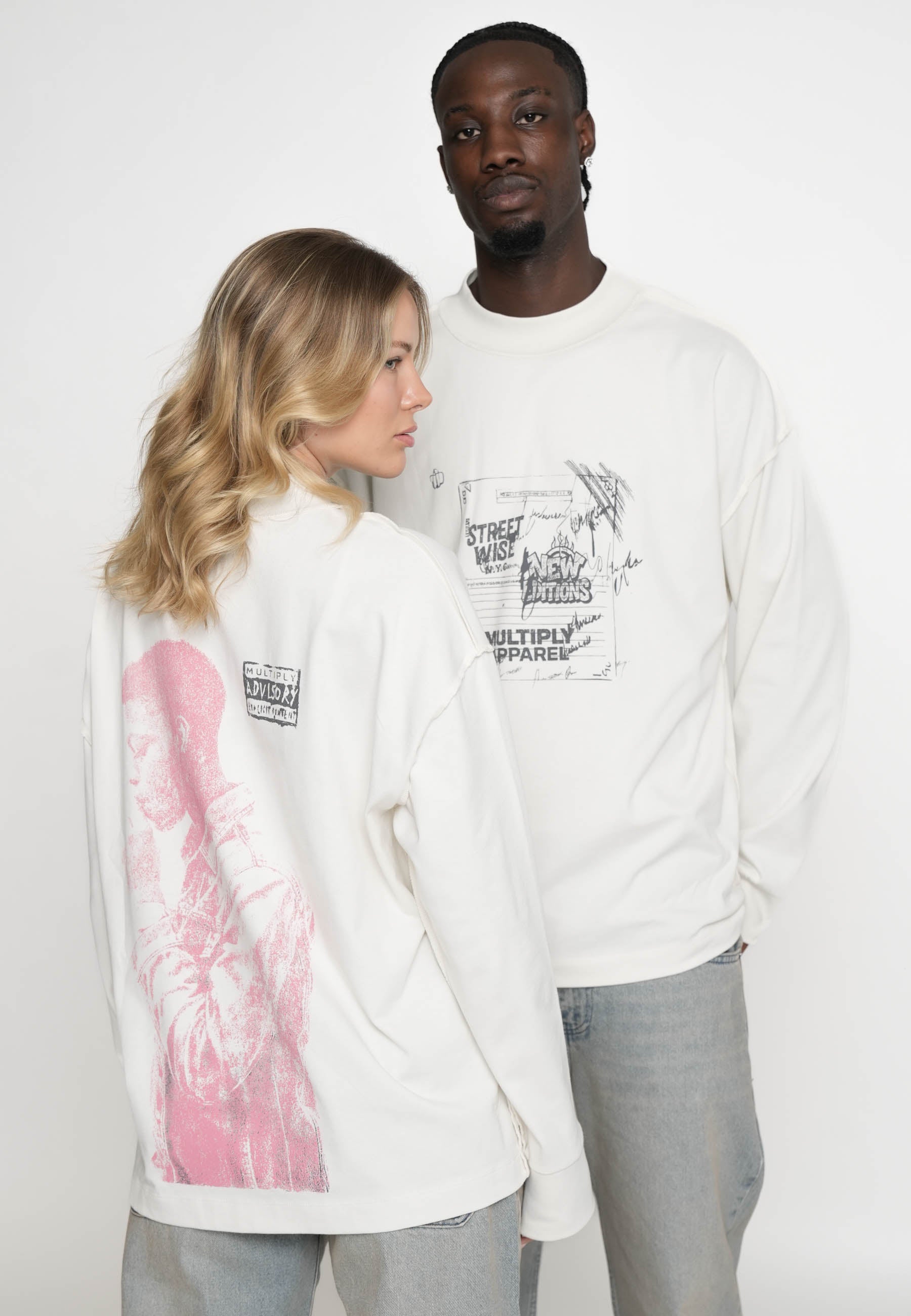 Oversize Longsleeve T-shirt STREET WISE Vasporous Gray