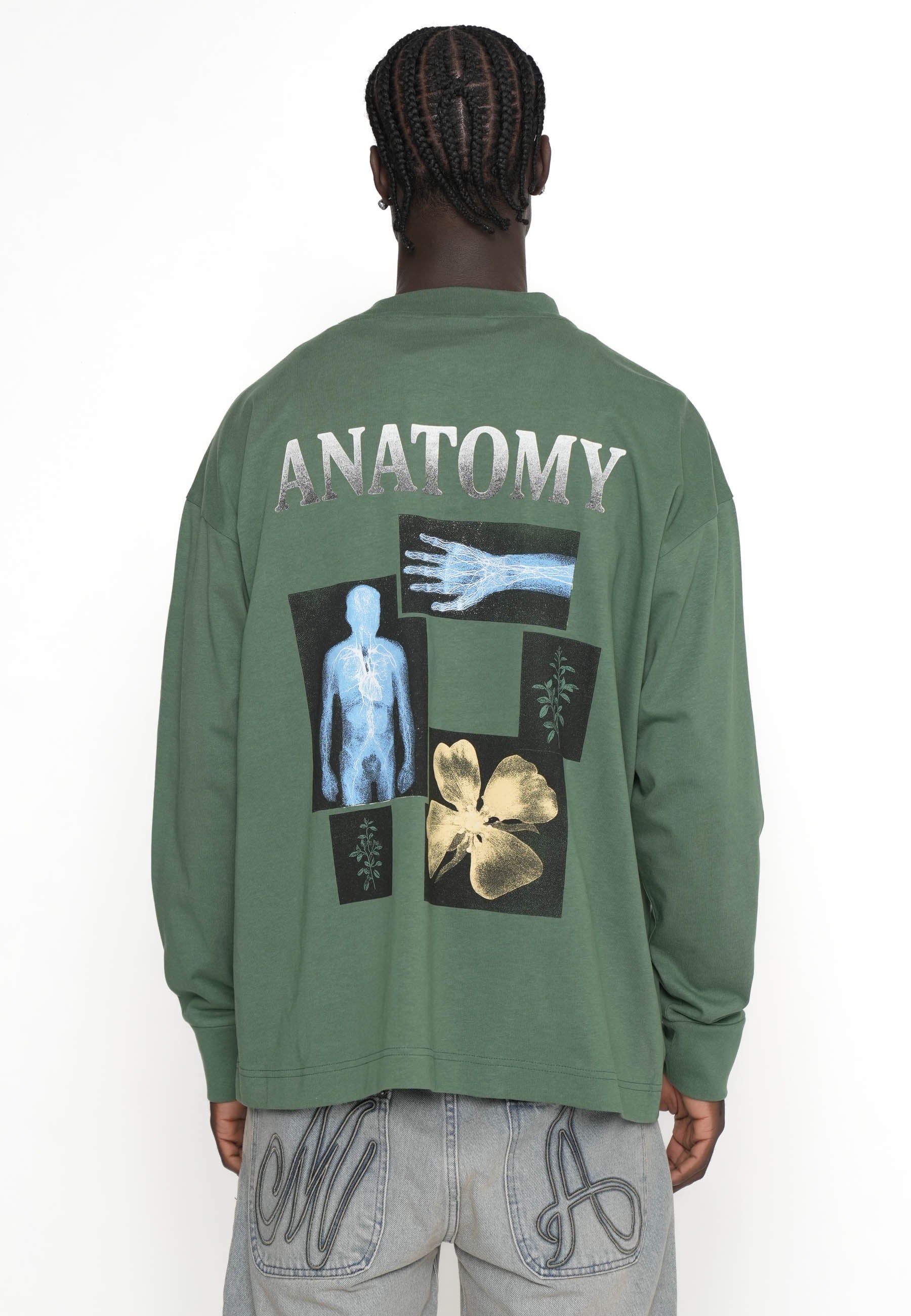 Multiply Apparel Oversize Longsleeve ANATOMY Myrtle – weitere Ansicht 3