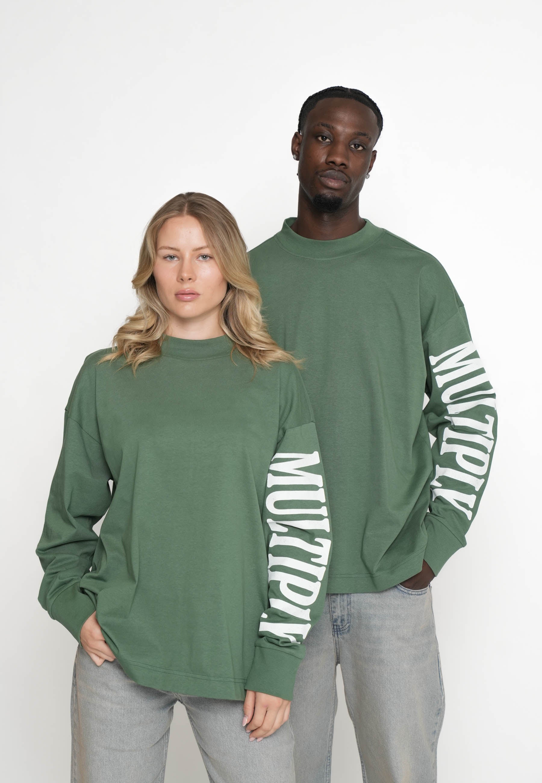 Multiply Apparel Oversize Longsleeve ANATOMY Myrtle – weitere Ansicht 4