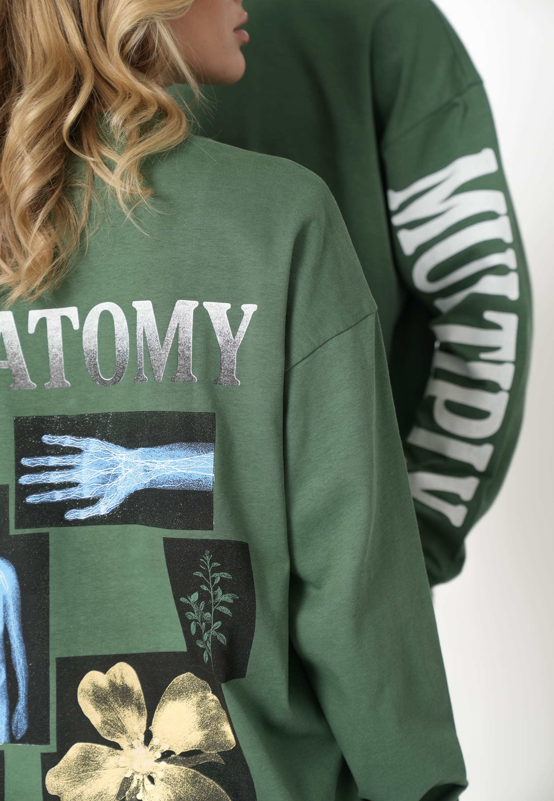Multiply Apparel Oversize Longsleeve ANATOMY Myrtle – weitere Ansicht 5