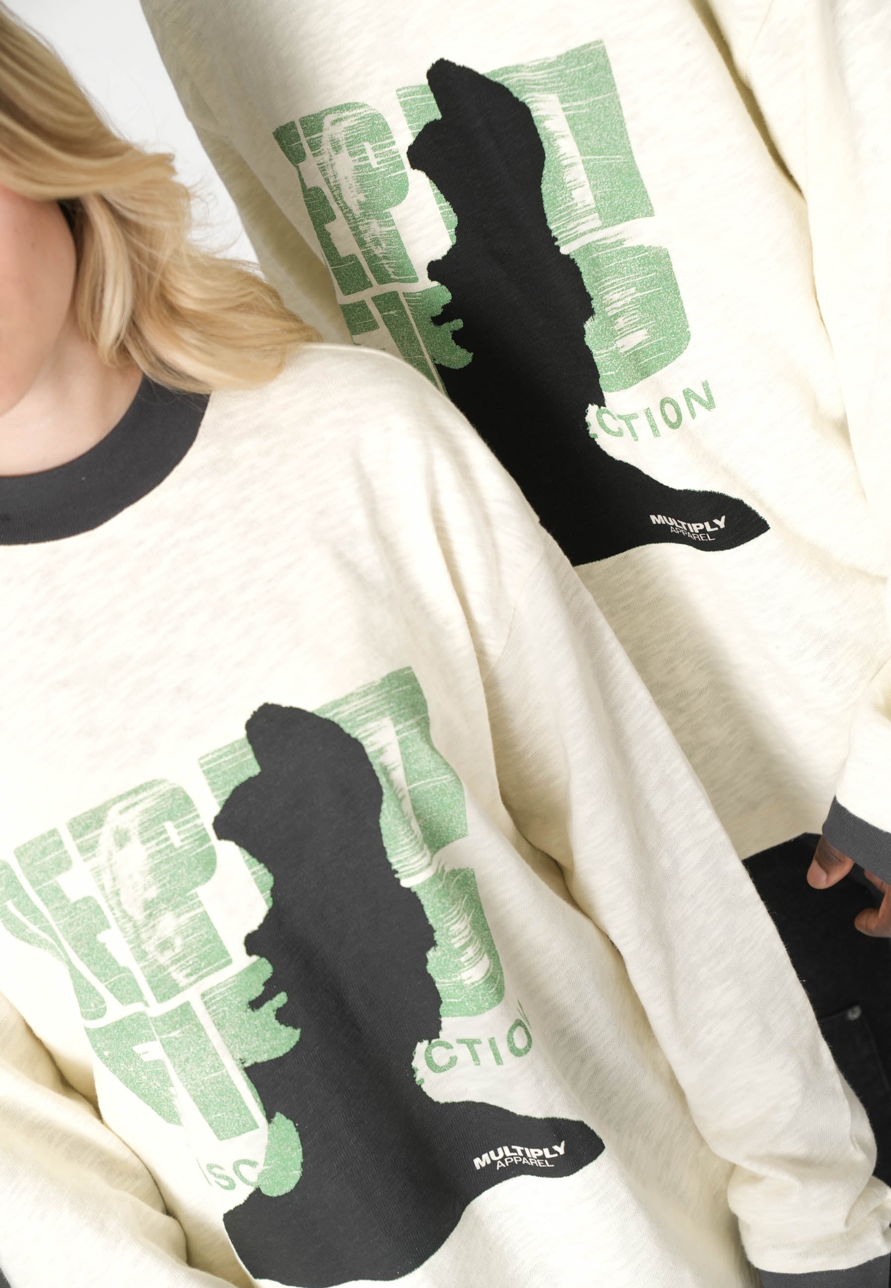 Oversize Longsleeve T-shirt DEEP FIELD Cloud Cream