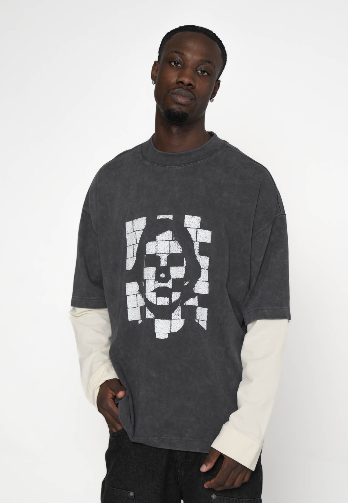 Oversize Longsleeve T-shirt VISAGE Cloud Cream