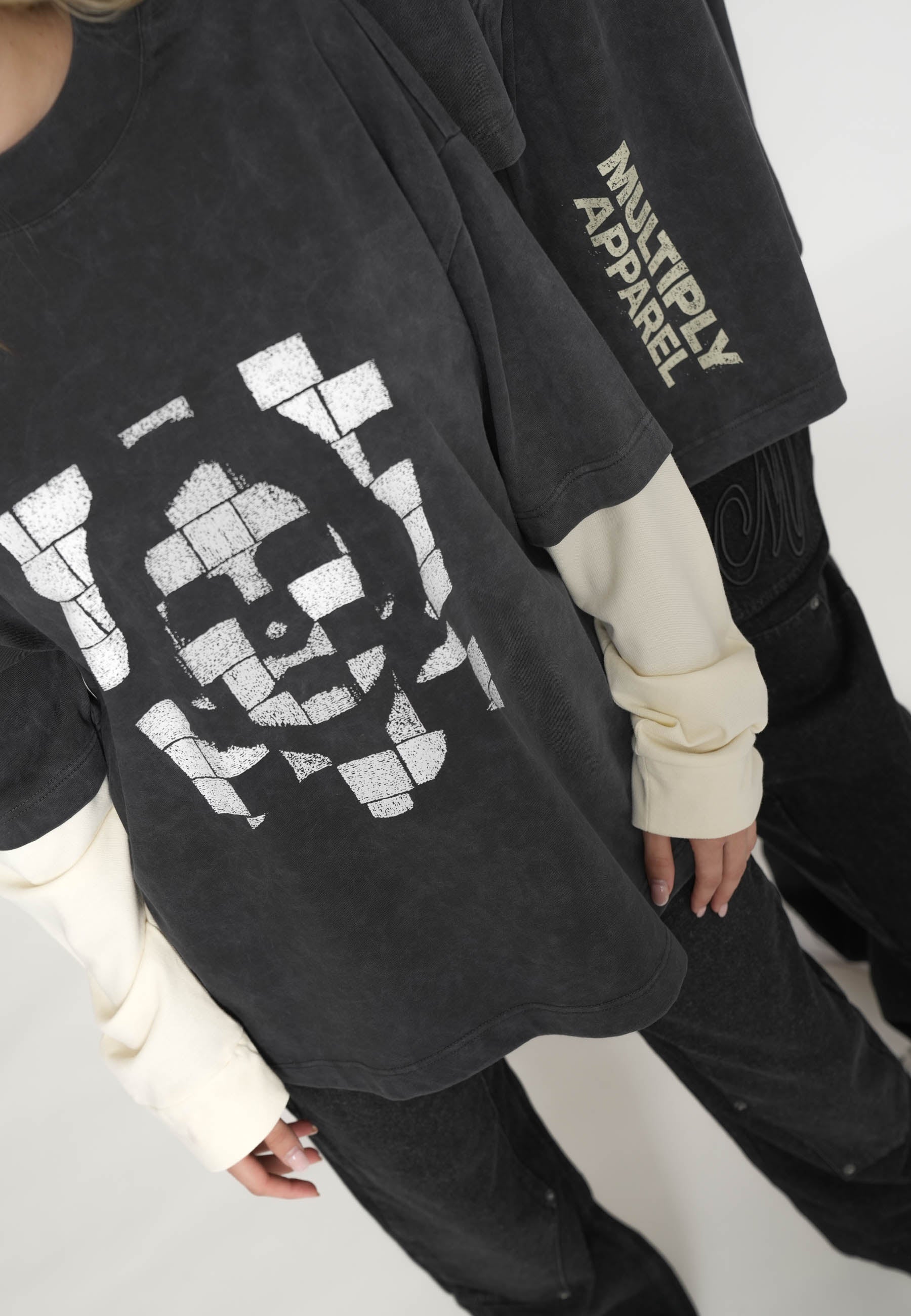 Oversize Longsleeve T-shirt VISAGE Cloud Cream