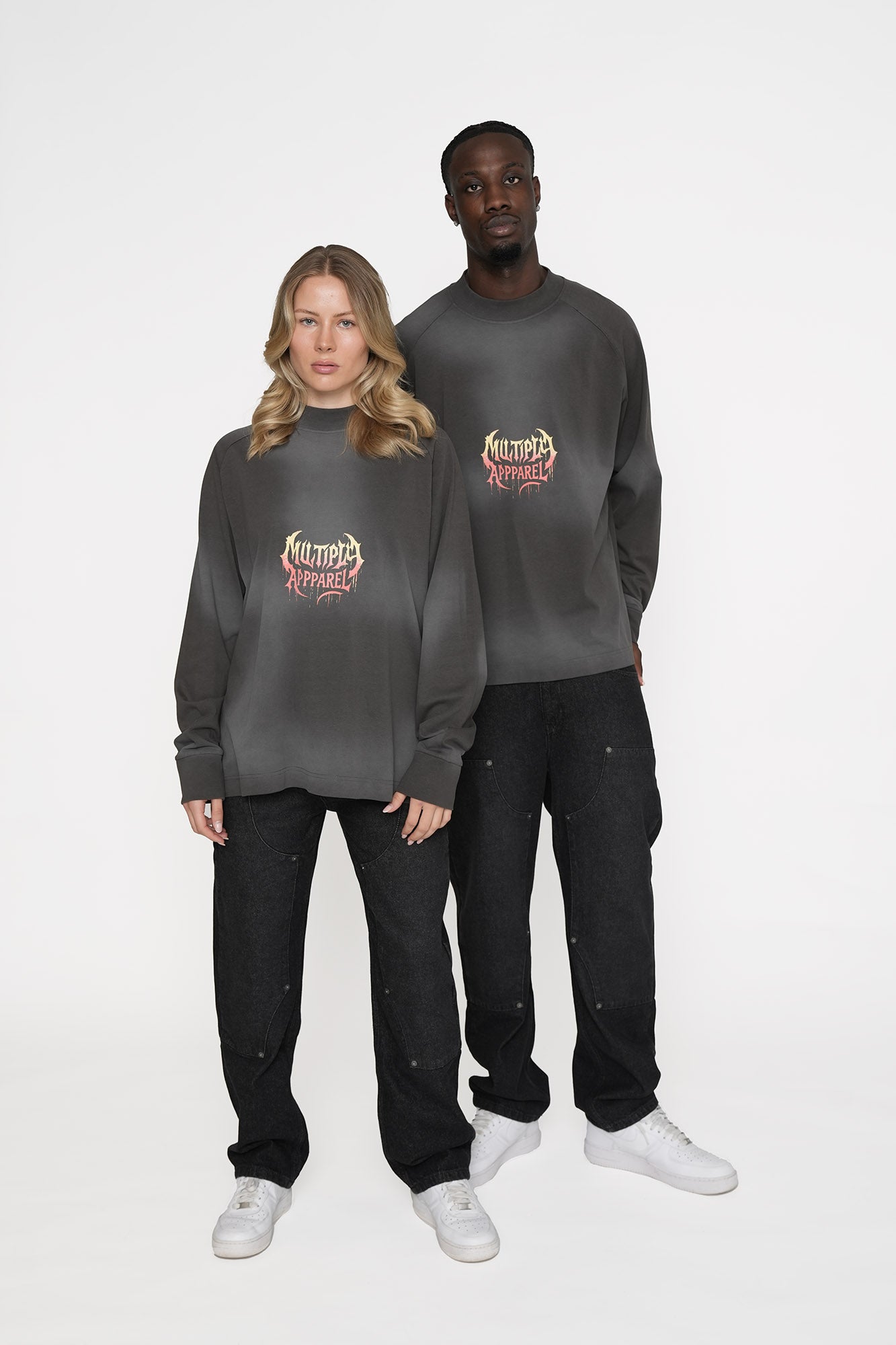 Oversize Longsleeve CINEMATIC Black Soda Washed