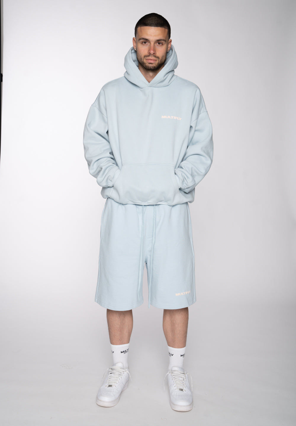 Multiply Apparel Oversize Hoodie MULTIPLY Baby Blue – weitere Ansicht 3