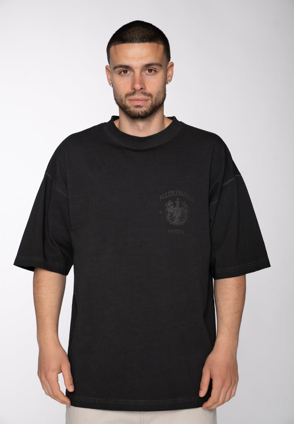 Oversize T-Shirt WASHED MULTIPLY MANSION Black Washed