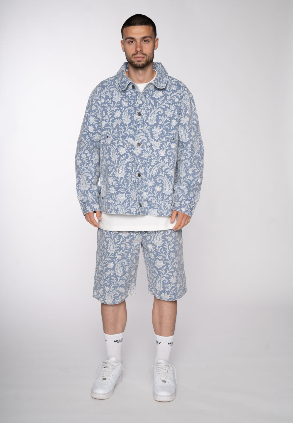 Jorts PAISLEY TWO Light Blue