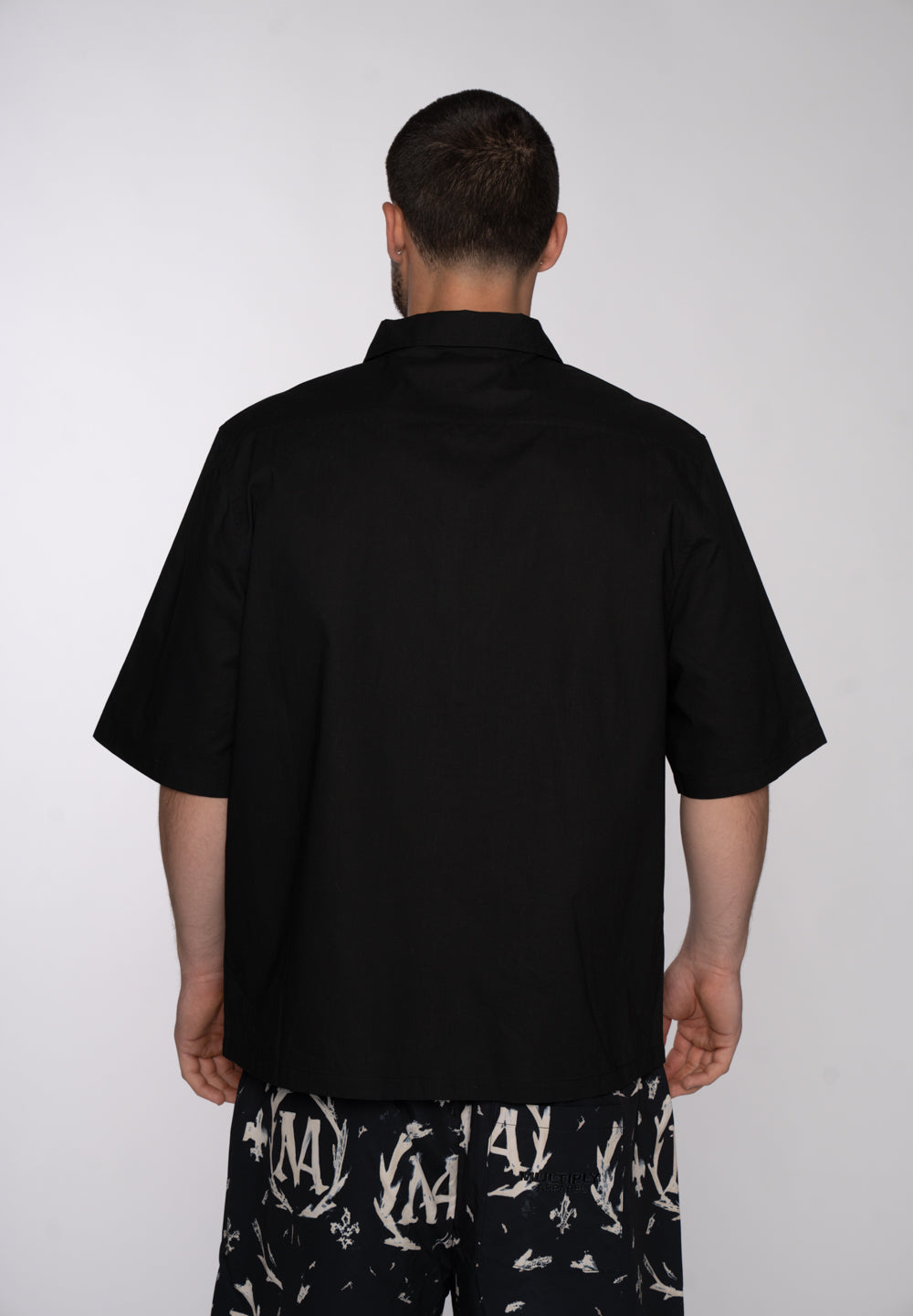 Multiply Apparel Short Sleeve Shirt CIPHER Pirate Black – weitere Ansicht 4