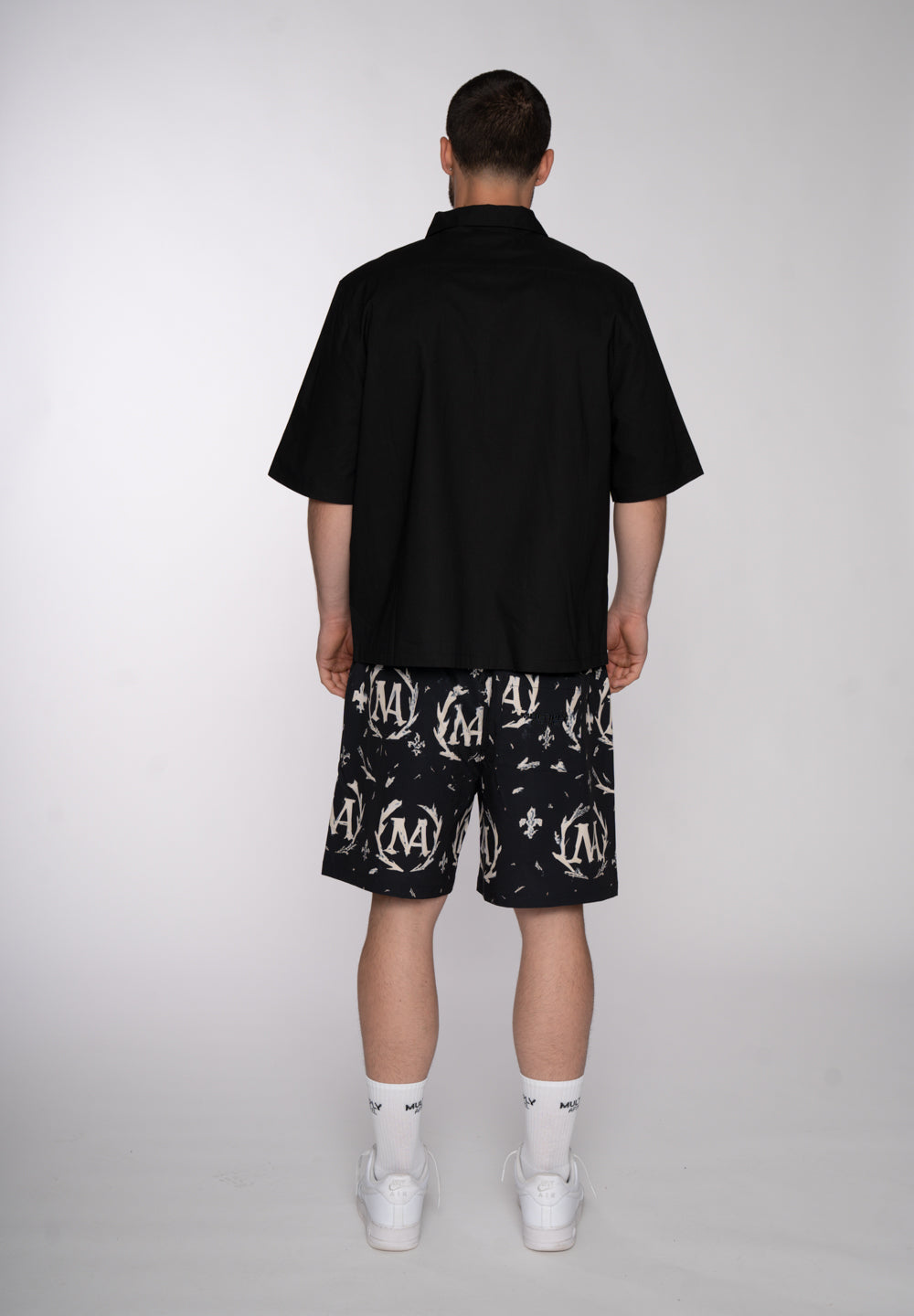 Multiply Apparel Short Sleeve Shirt CIPHER Pirate Black – weitere Ansicht 3
