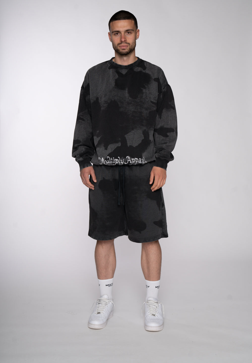 Multiply Apparel Oversize Sweatshirt BLUR Gargoyle – weitere Ansicht 2