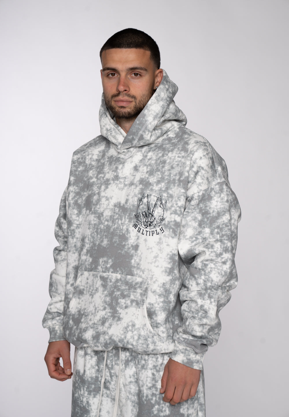 Multiply Apparel Oversize Hoodie PEACE OUT Cloud Dancer – weitere Ansicht 5