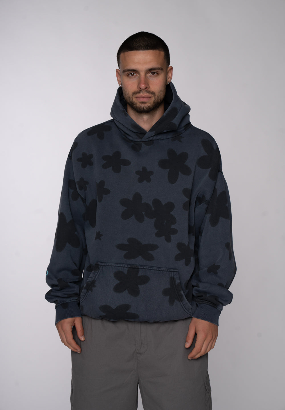 Multiply Apparel Oversize Hoodie PURE SPIRIT Odyssey Gray – Frontalansicht