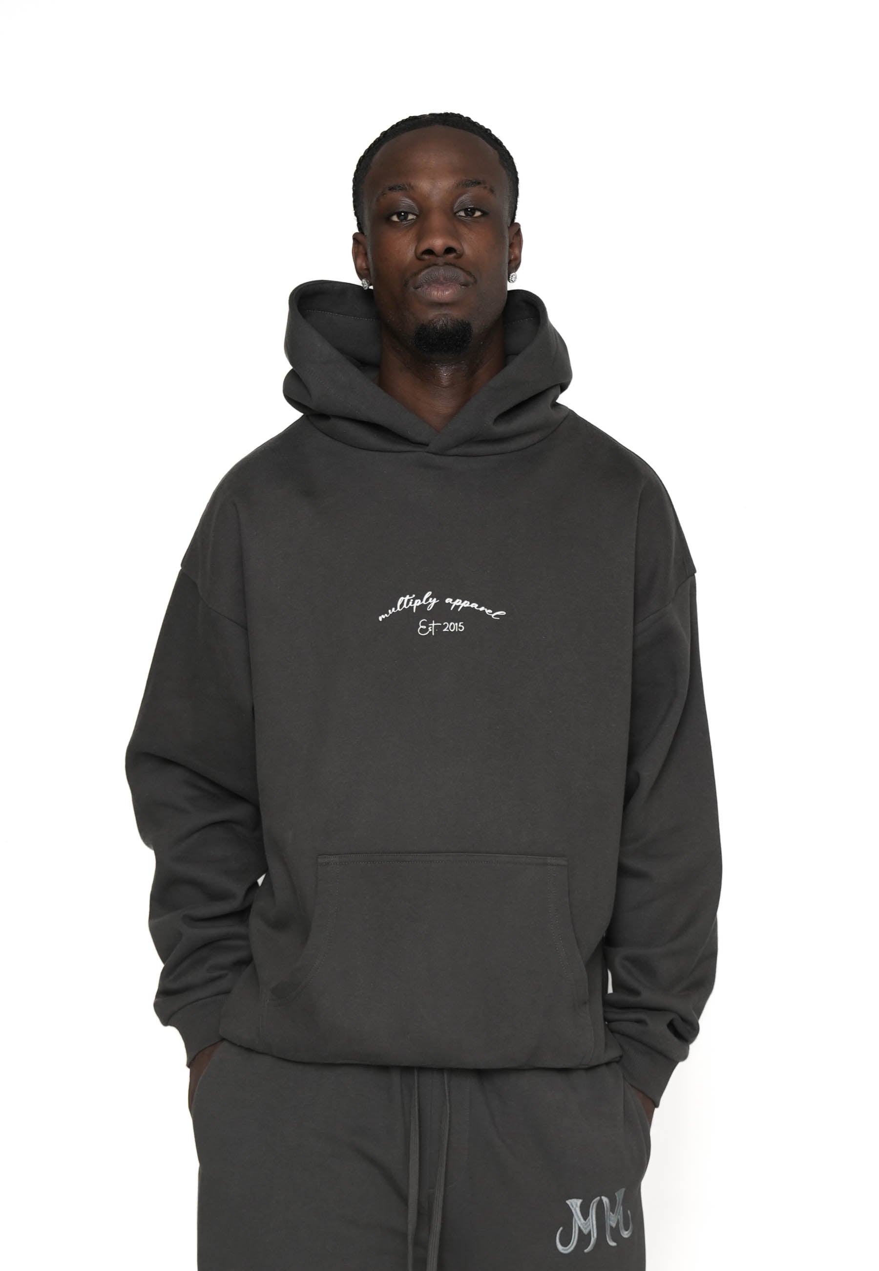 Oversize Hoodie BUTTERFLY GARDEN Phantom Washed