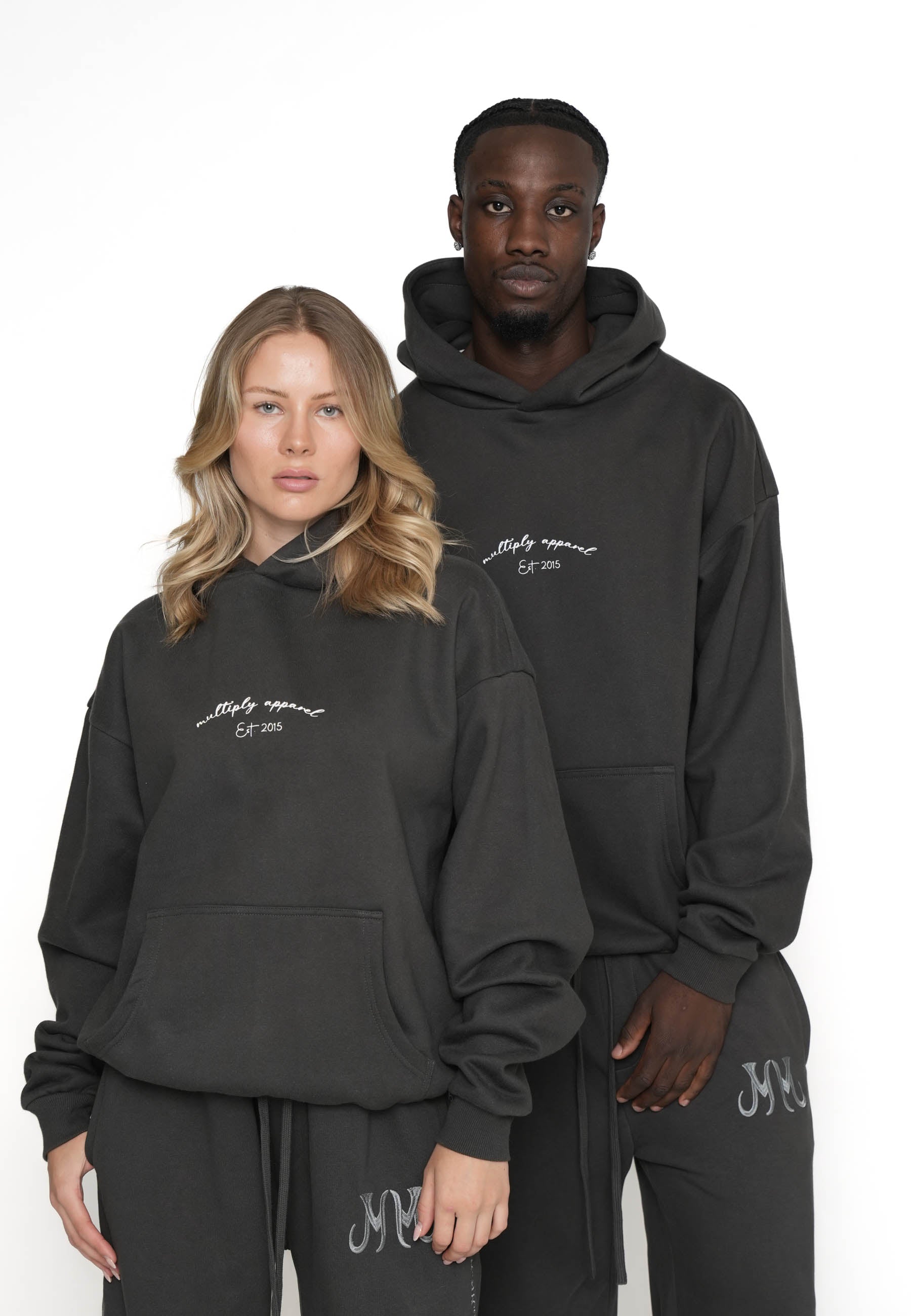 Oversize Hoodie BUTTERFLY GARDEN Phantom Washed