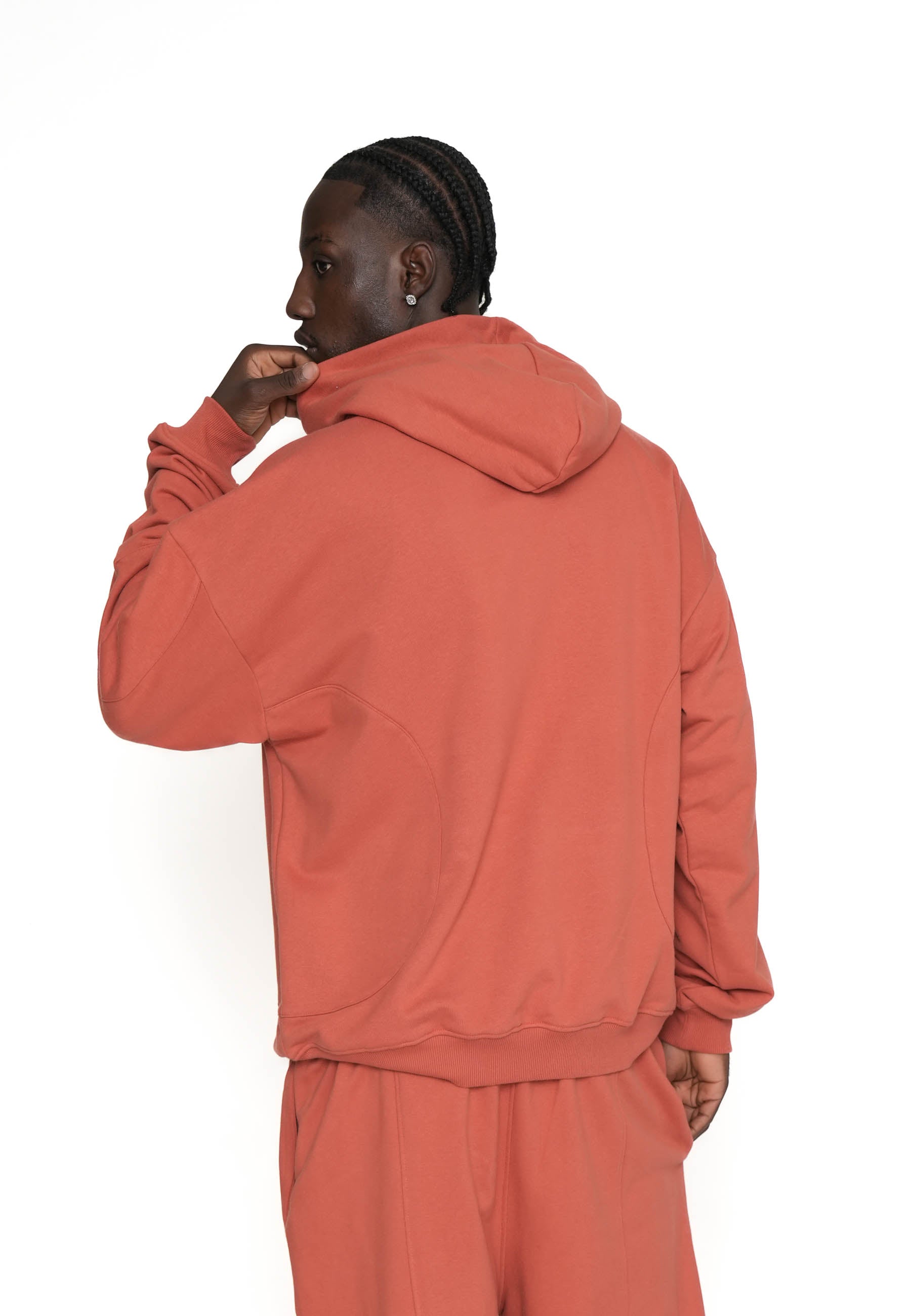 Multiply Apparel Oversize Hoodie CONTOURED Etruscan Red – weitere Ansicht 3