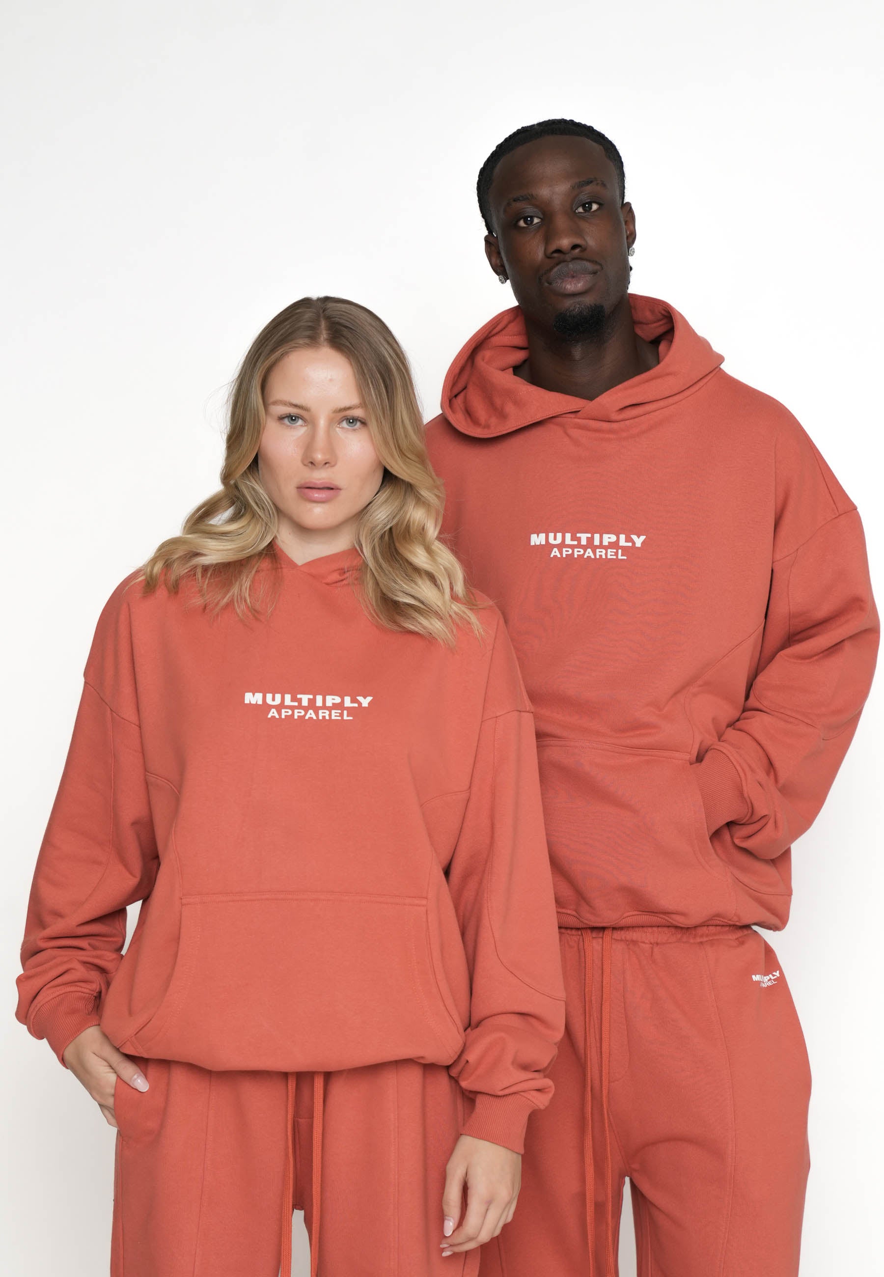 Multiply Apparel Oversize Hoodie CONTOURED Etruscan Red – weitere Ansicht 4