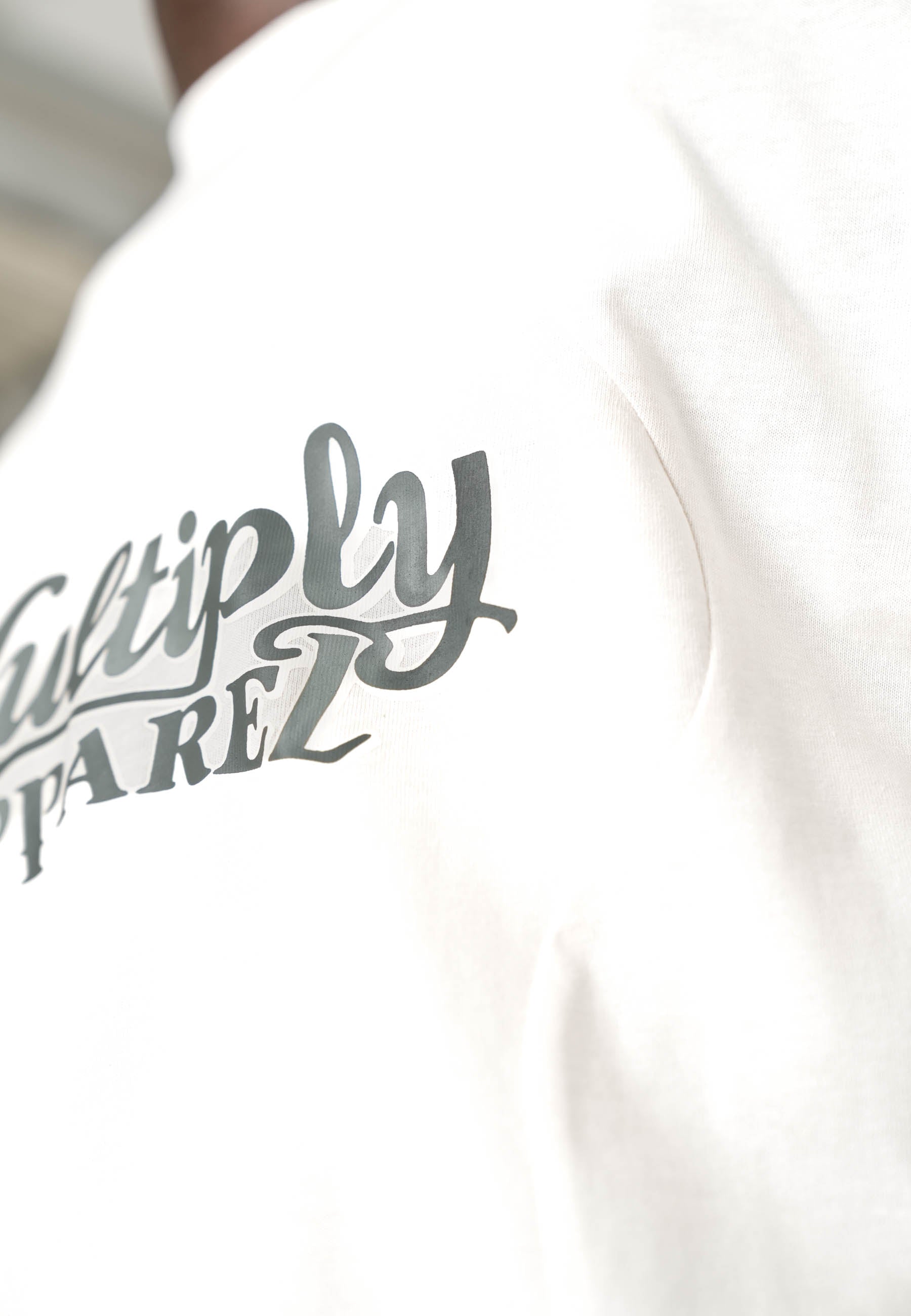 Multiply Apparel Oversize T-Shirt TAPED Vasporous Gray – weitere Ansicht 5