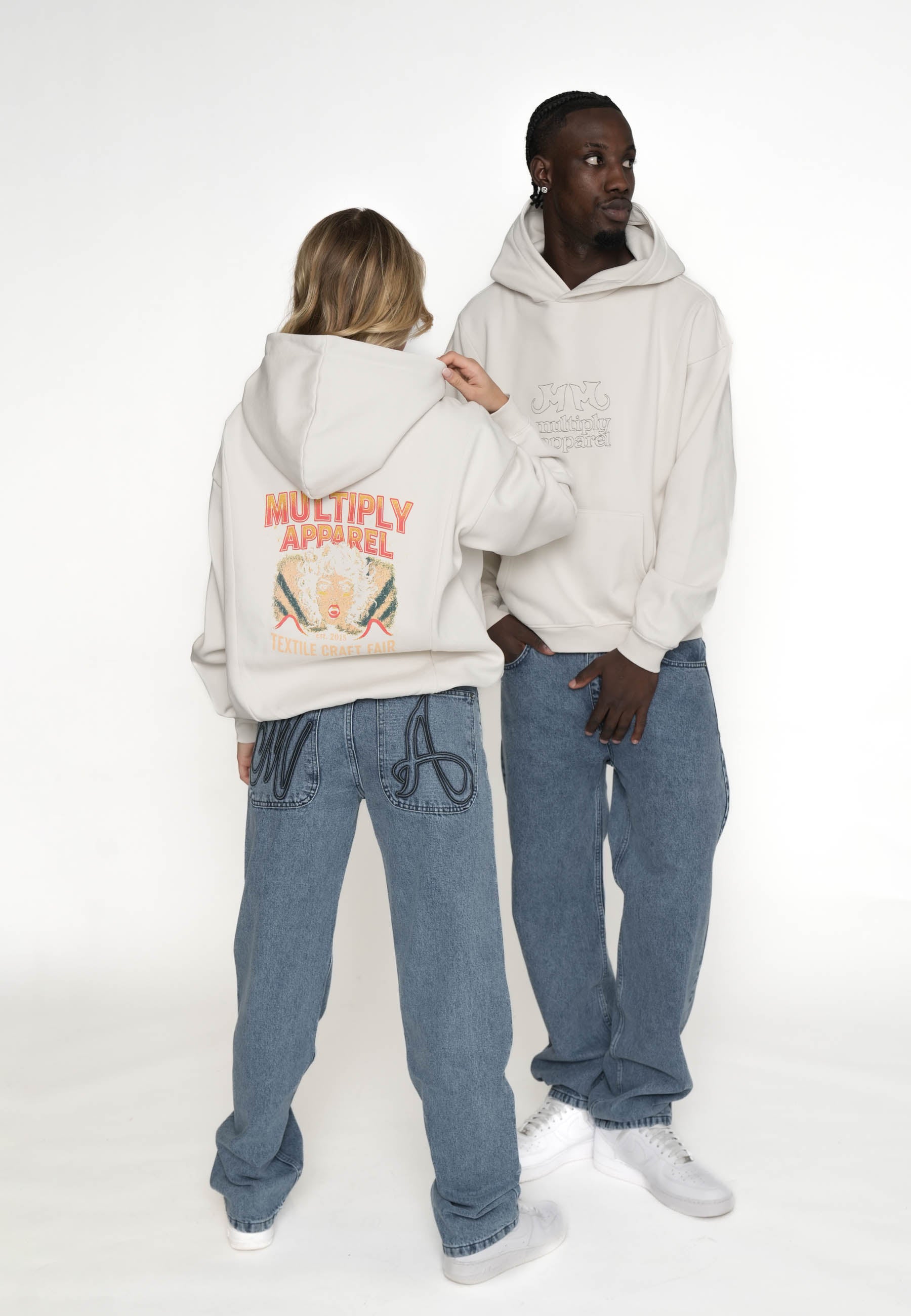 Multiply Apparel Oversize Hoodie CRAFT FAIR Vasporous Gray – weitere Ansicht 6