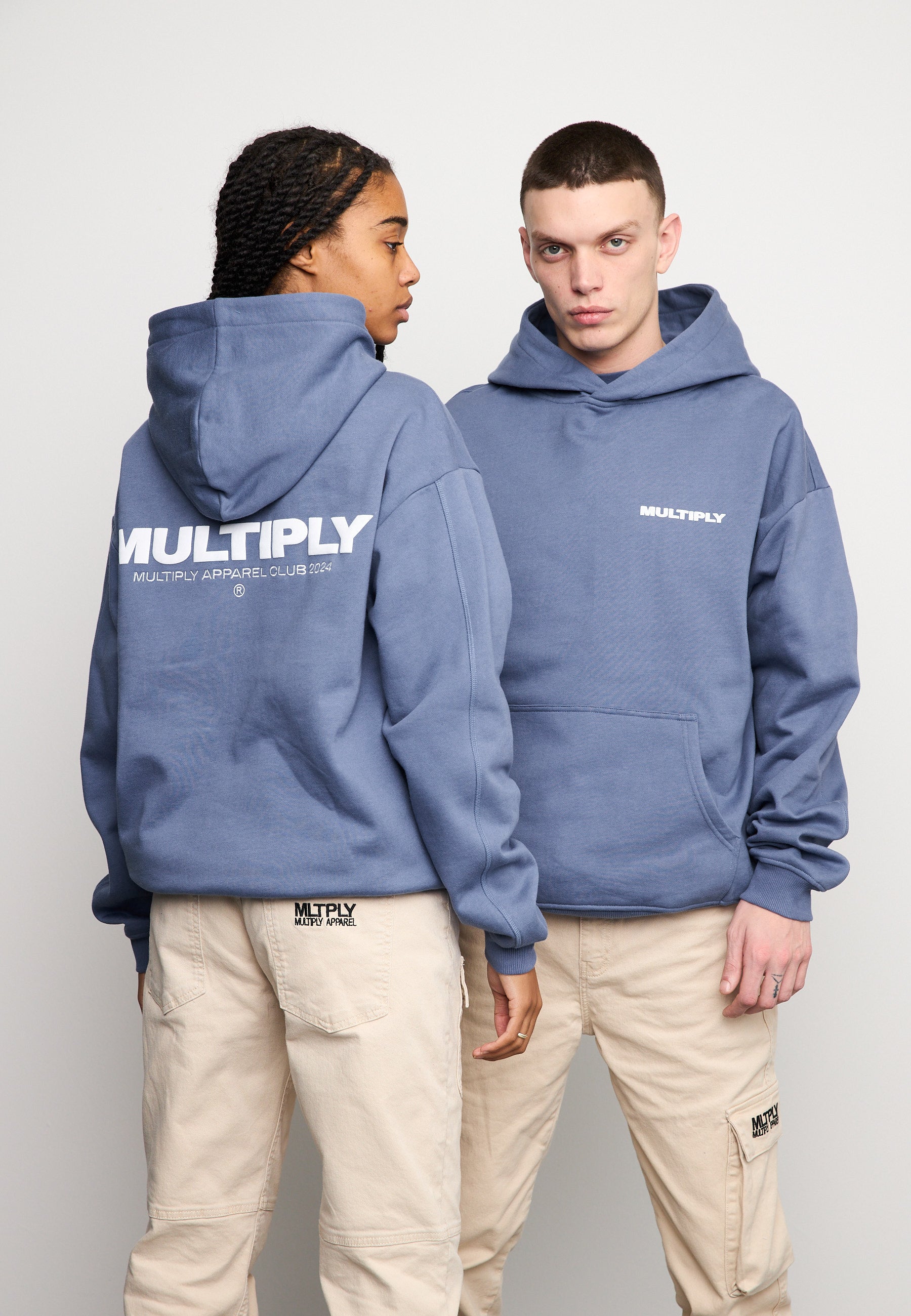 Multiply Spparel Oversize Hoodie MULTIPLY Coastal Fjord