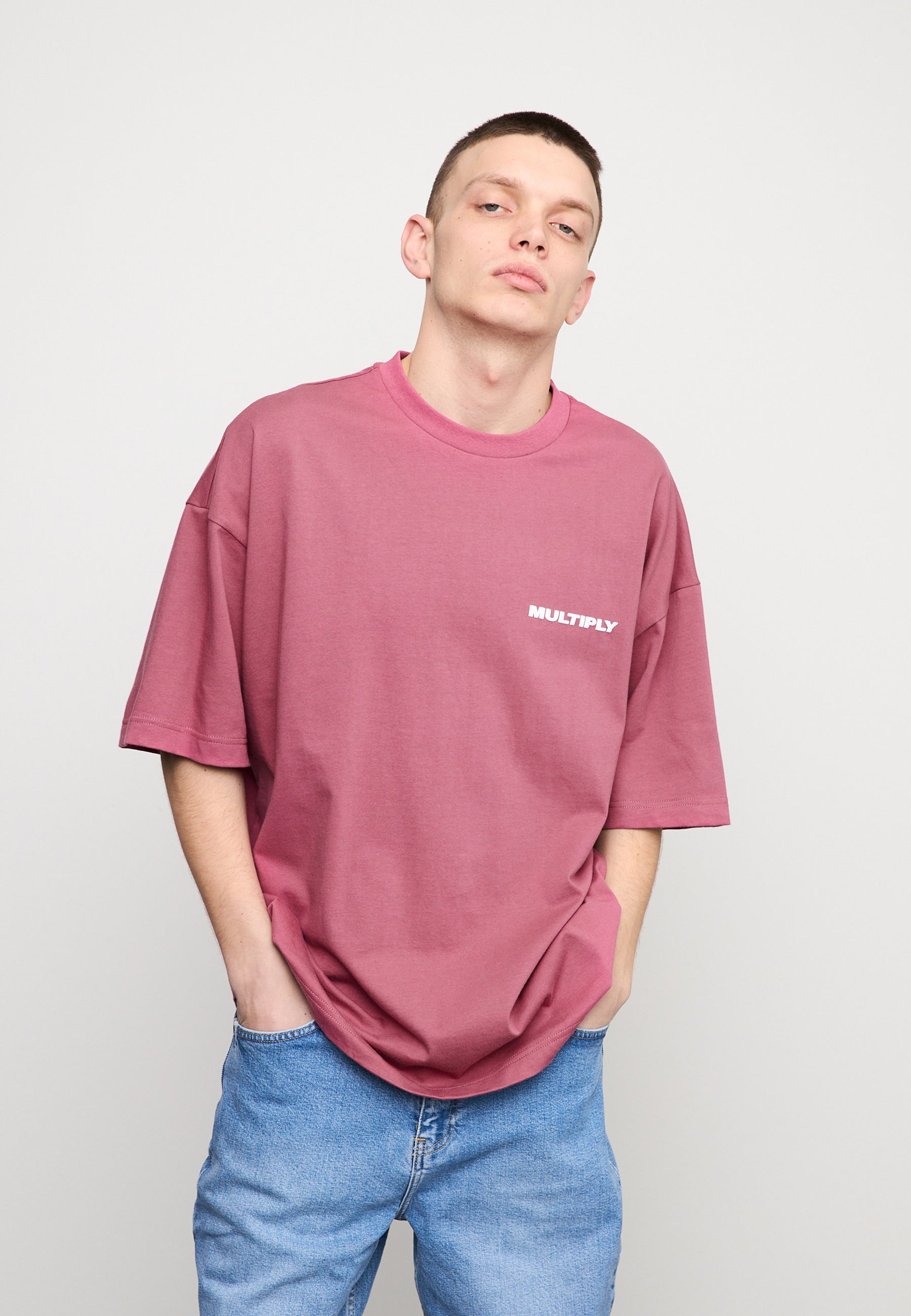 Oversize T-Shirt MULTIPLY Rose Wine