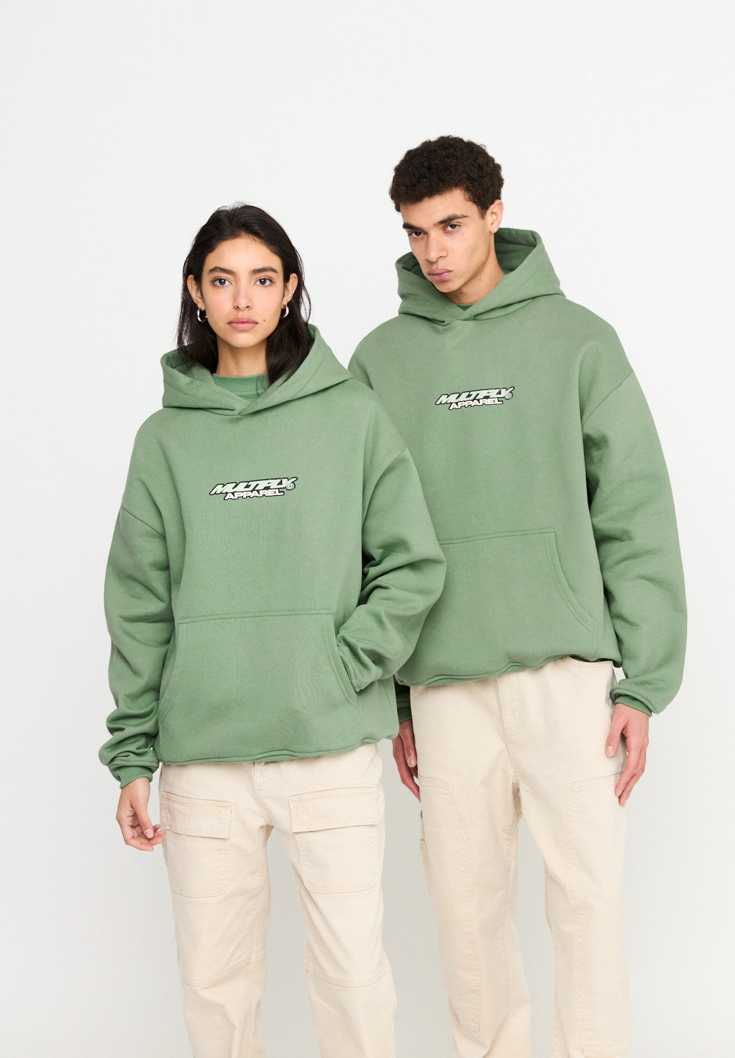 Oversize hoodie TRAUMA Hedge Green