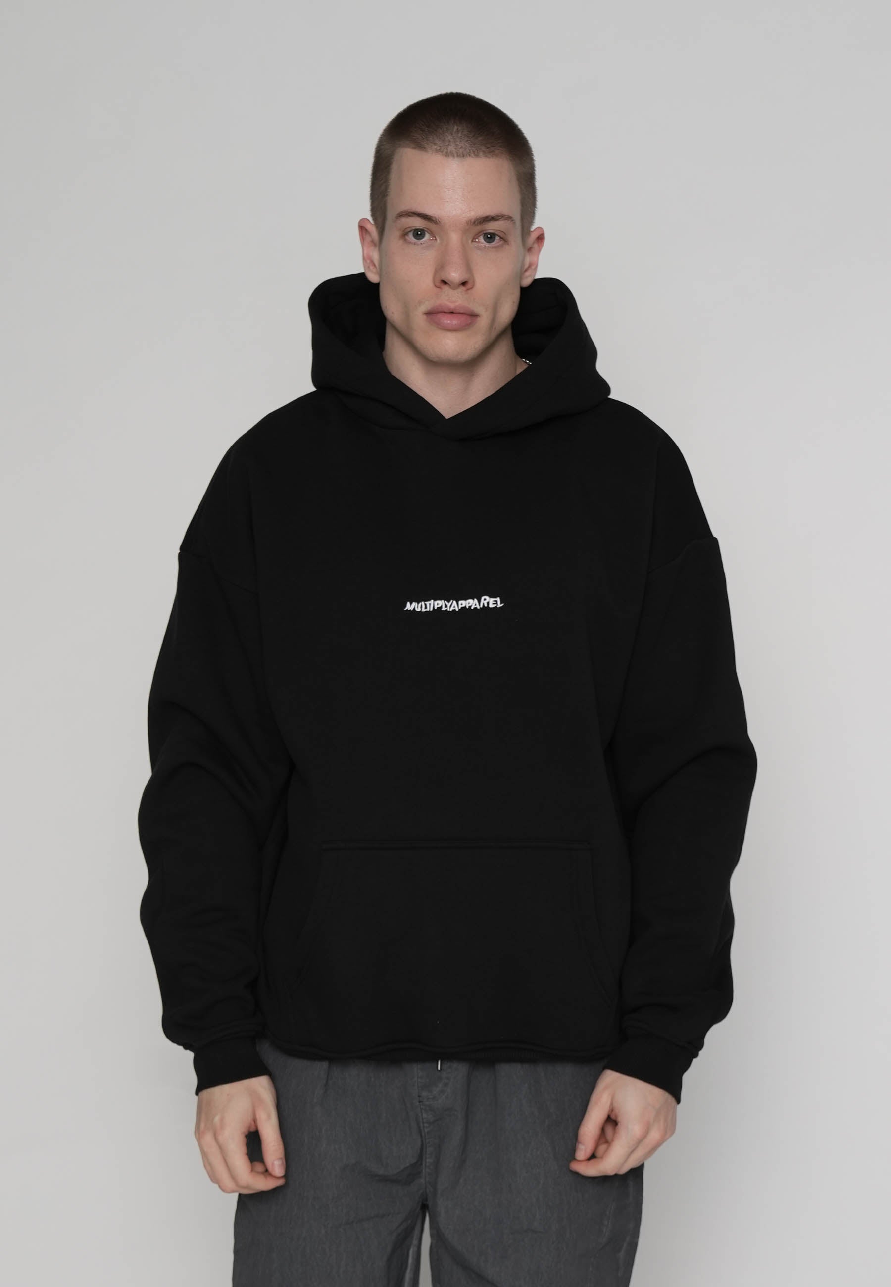 Multiply Apparel Oversize Hoodie HEART Black – weitere Ansicht 3