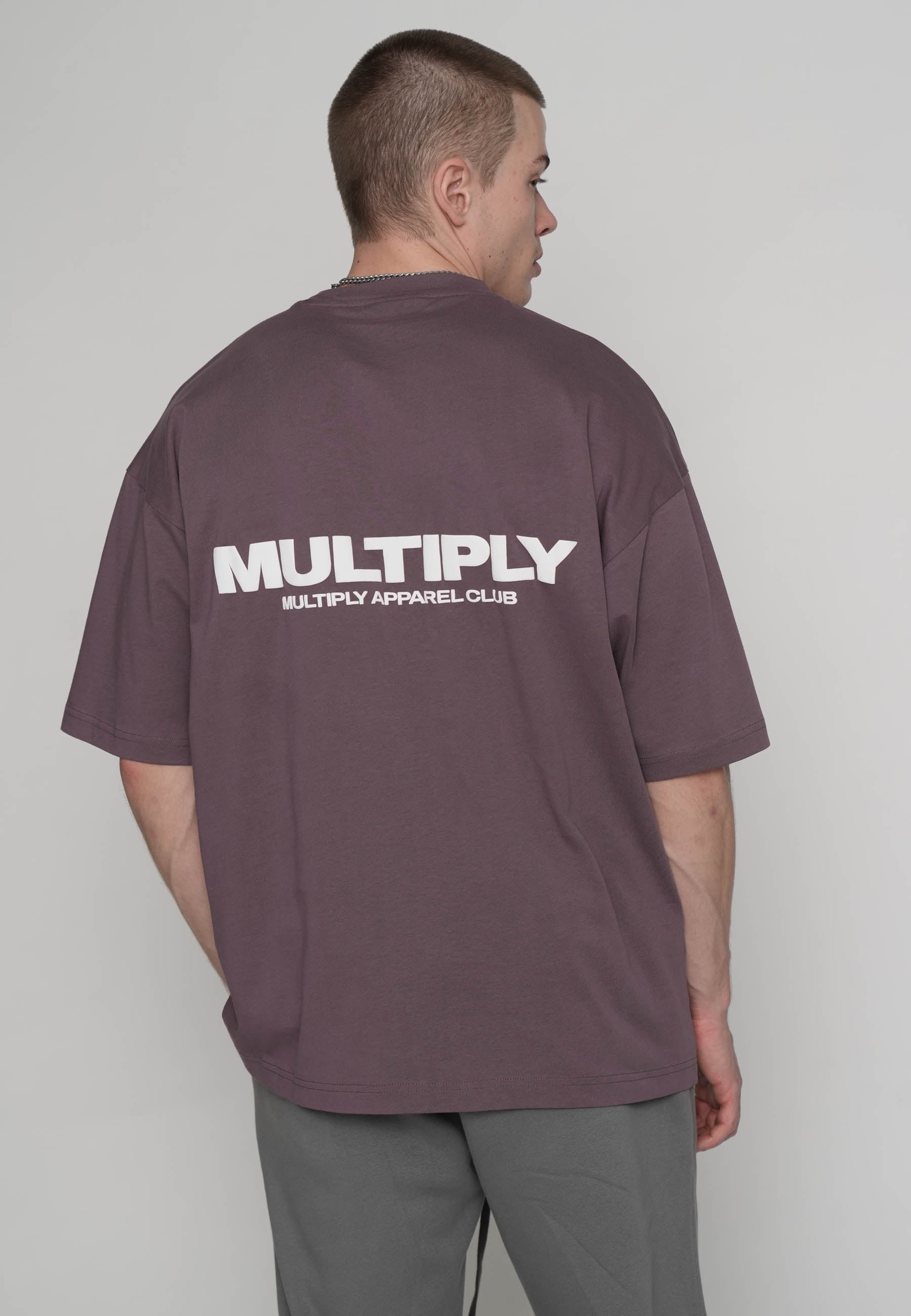Oversized T-shirt MULTIPLY Black Plum