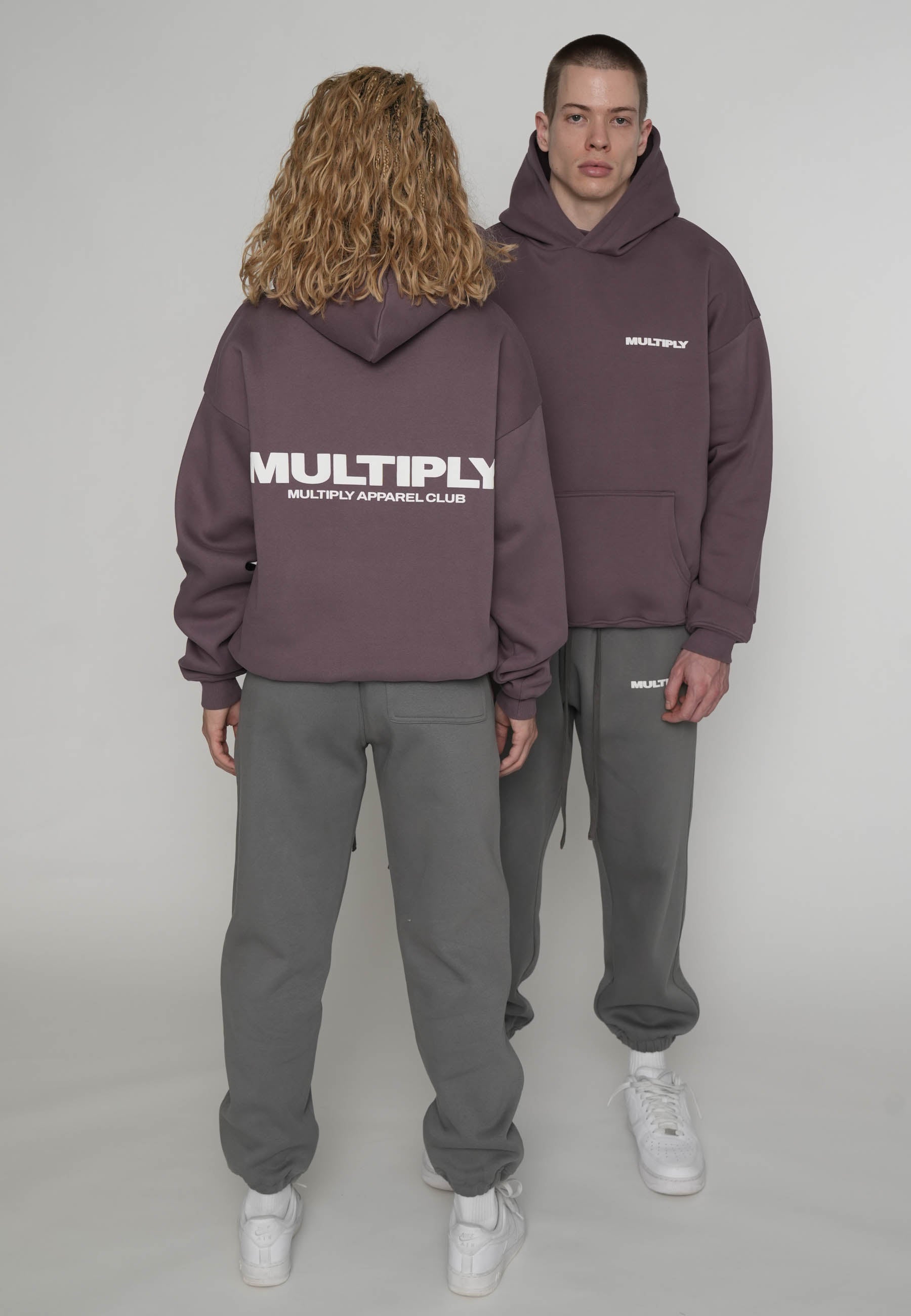 Oversized Hoodie MULTIPLY Black Plum