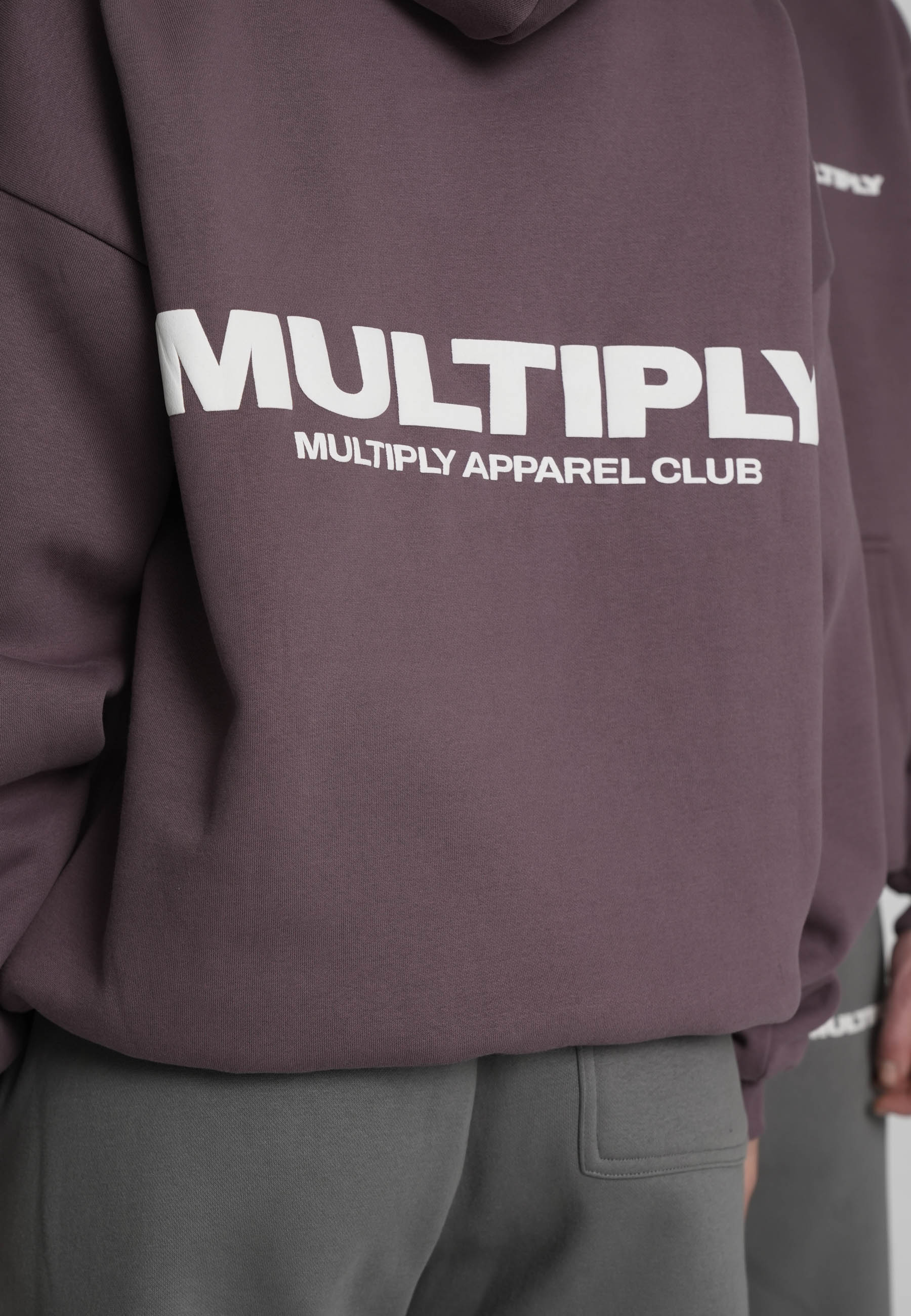 Multiply Apparel Oversize Hoodie MULTIPLY Black Plum – weitere Ansicht 2