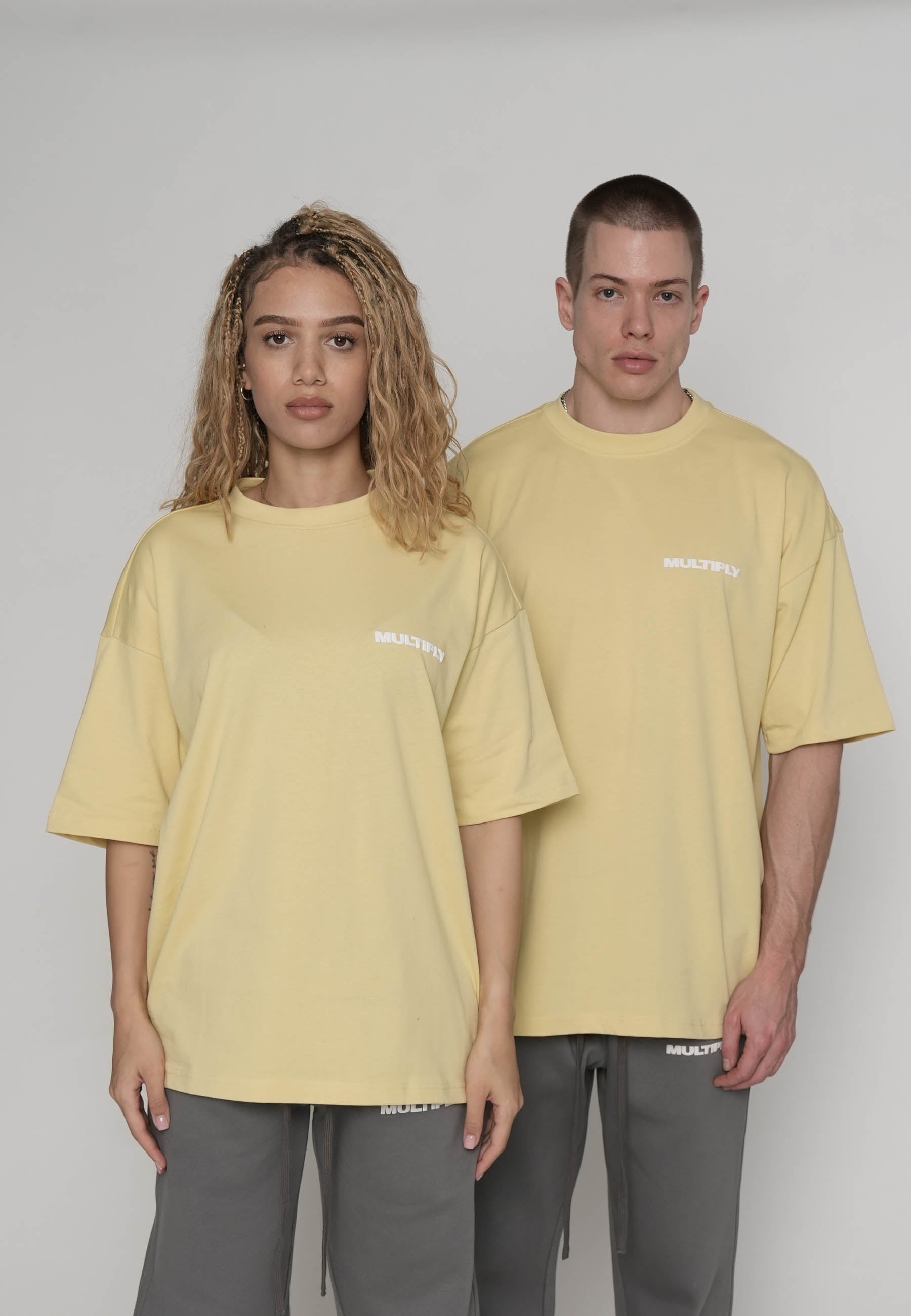 Multiply Apparel Oversize T-shirt MULTIPLY Straw – weitere Ansicht 4