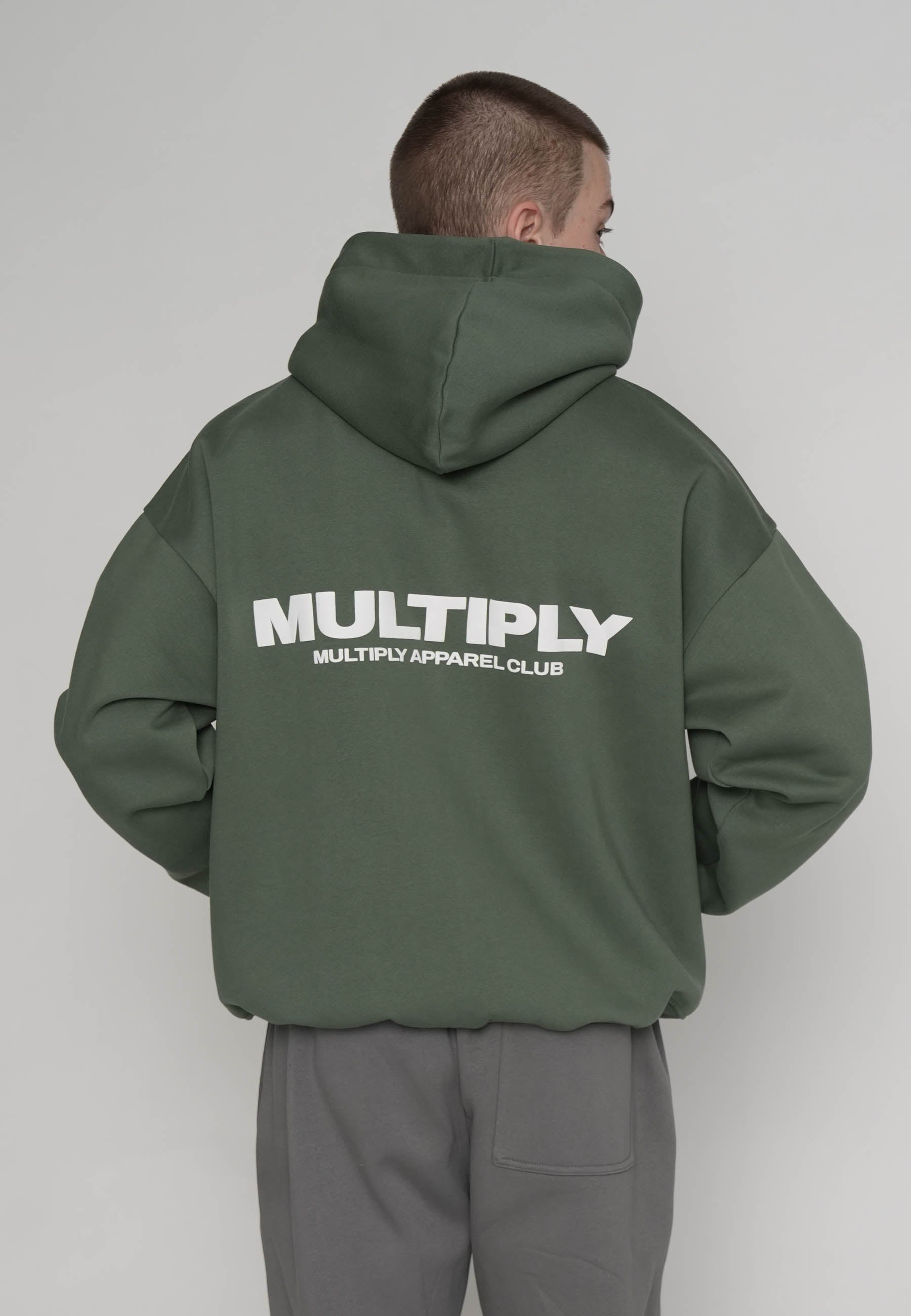 Multiply Apparel Oversize Zip Hoodie MULTIPLY Duck Green – weitere Ansicht 4