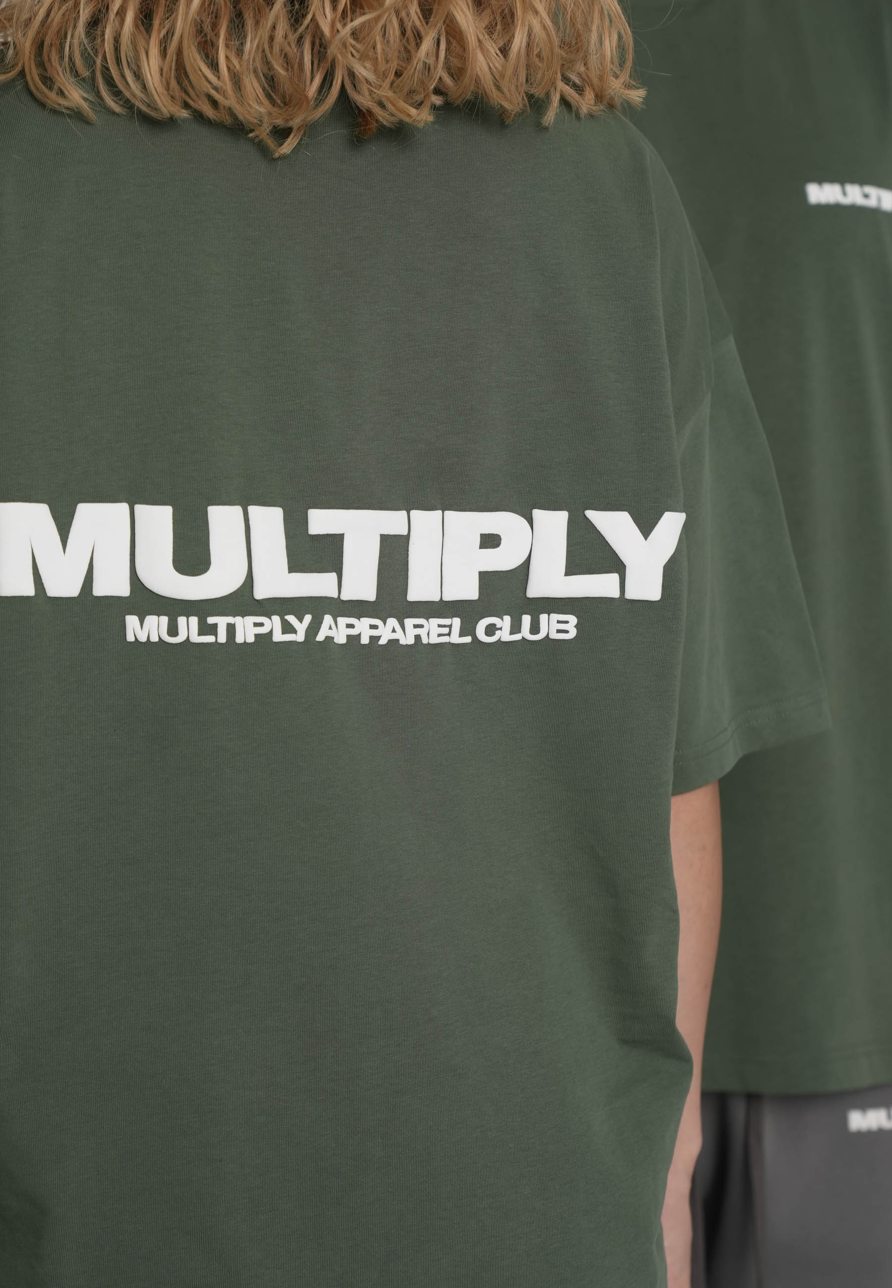 Multiply Apparel Oversize T-shirt MULTIPLY Duck Green – weitere Ansicht 4