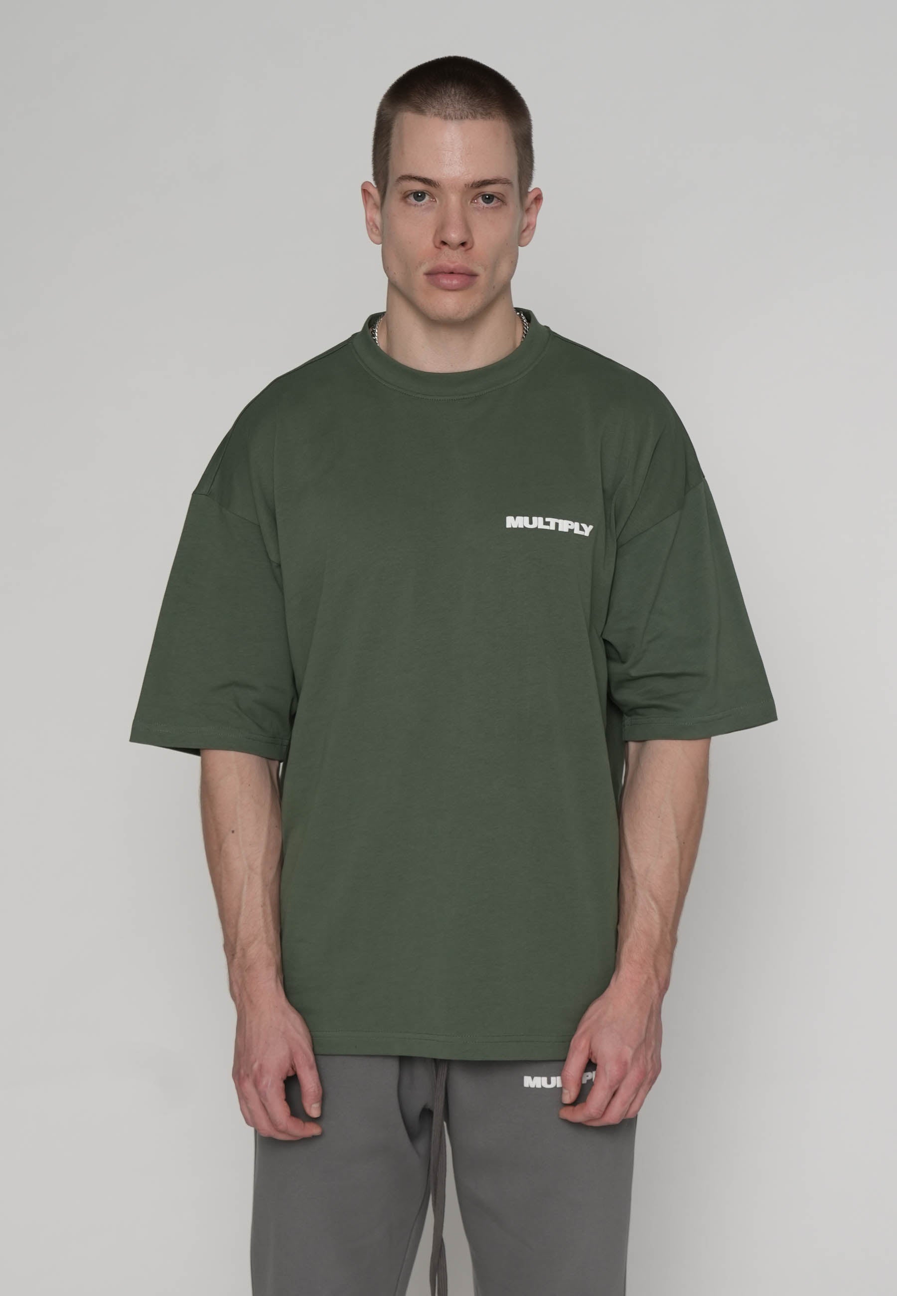 Multiply Apparel Oversize T-shirt MULTIPLY Duck Green – weitere Ansicht 5