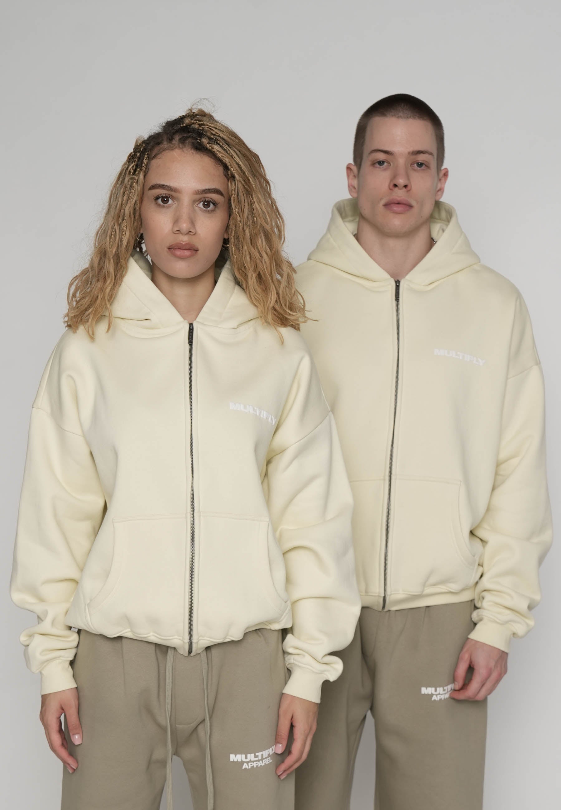 Oversize Zip Hoodie MULTIPLY Pear Sorbet