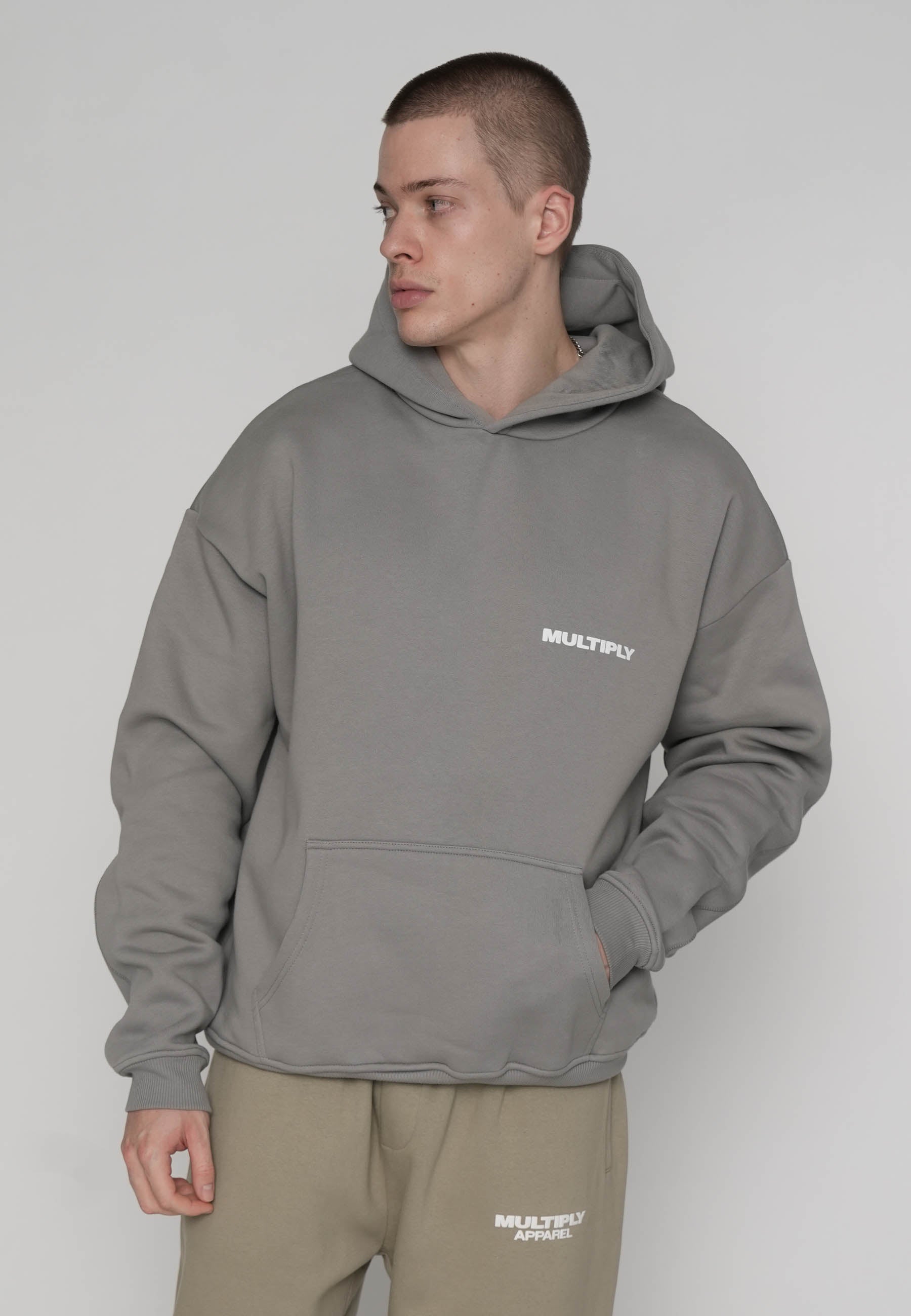 Multiply Apparel Oversize Hoodie MULTIPLY Ultimate Grey – weitere Ansicht 2