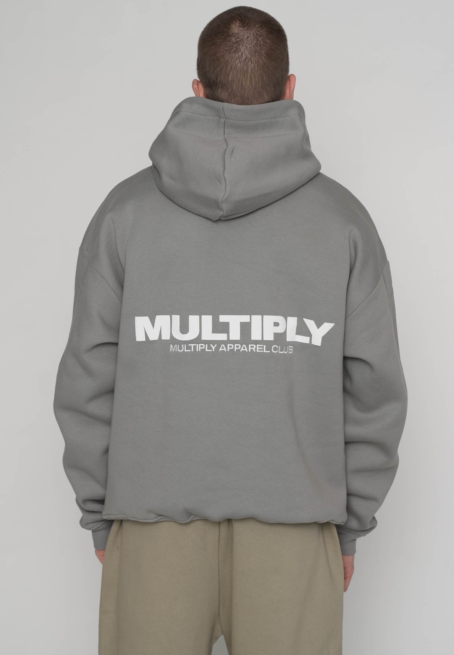 Multiply Apparel Oversize Hoodie MULTIPLY Ultimate Grey – weitere Ansicht 3